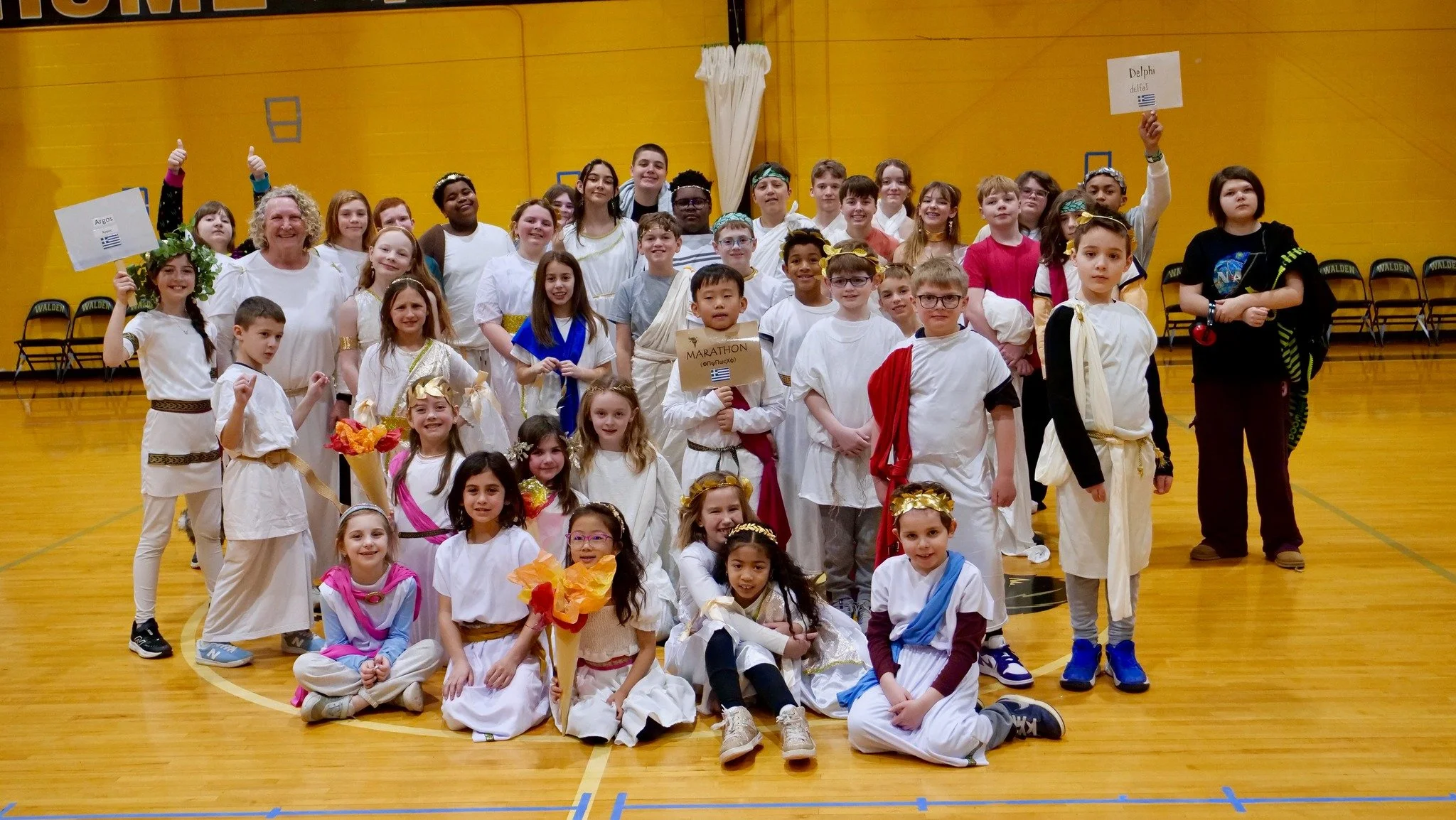 Greek Festival 2026! Step into ancient Greece with our 2nd and 7th Graders as they embraced the Olympic spirit in togas and competed in thrilling events like the javelin throw, foot races, and chariot races! 🙌  It's a wonderful collaboration across 