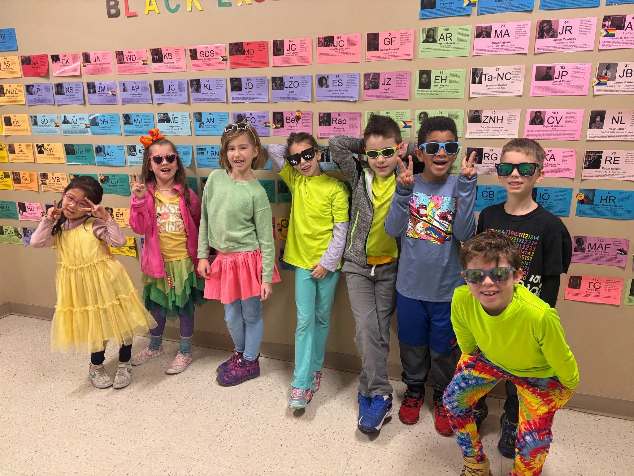 Yesterday, 2nd Grade was 102 days brighter! 😎✨ From neon colors to cool shades, our students celebrated in the brightest way possible&mdash;we love the glow! 💛🌈 #gowalden #waldenlowerschool #102DaysOfSchool