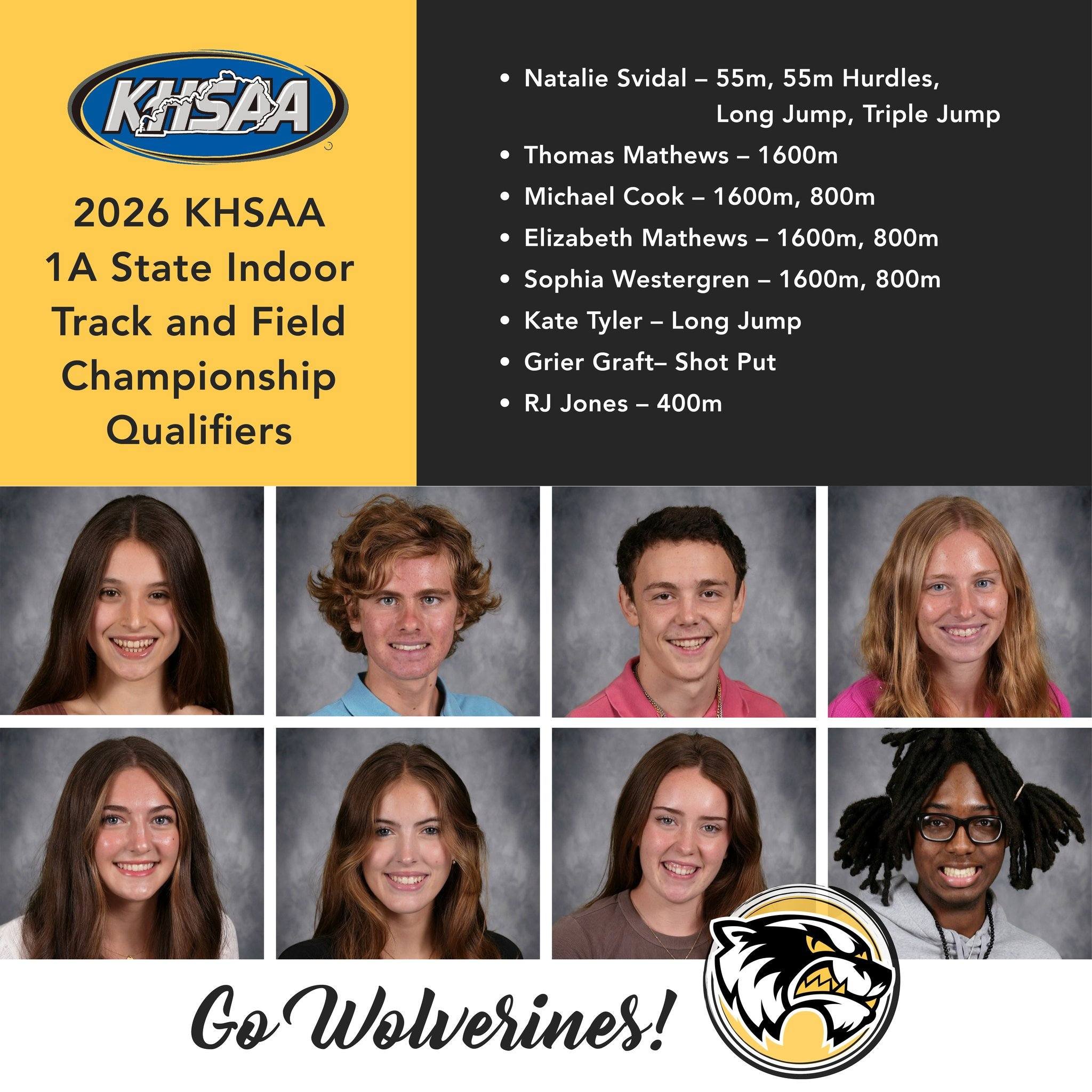 🏃&zwj;♀️🏃&zwj;♂️ Congratulations to our 2026 KHSAA 1A State Indoor Track &amp; Field Championship Qualifiers! 🏆

Walden is proud to celebrate these outstanding student-athletes who are headed to the KHSAA 1A State Indoor Track and Field Championsh