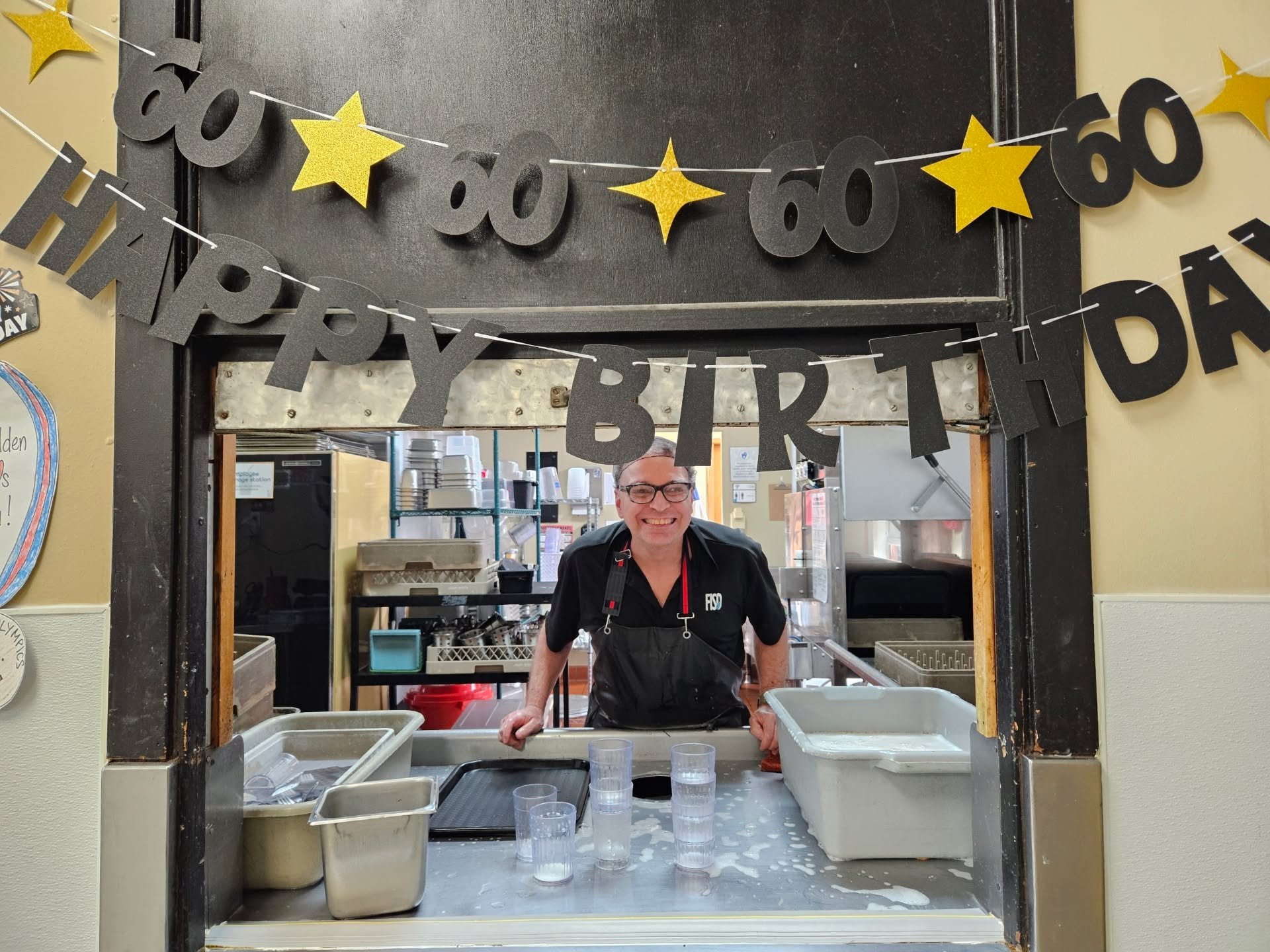 🎉🎂 Happy 60th Birthday, Rick! Thank you for brightening our days at lunch and bringing so many smiles to our community. 🖤💛 #happybirthday #gowalden