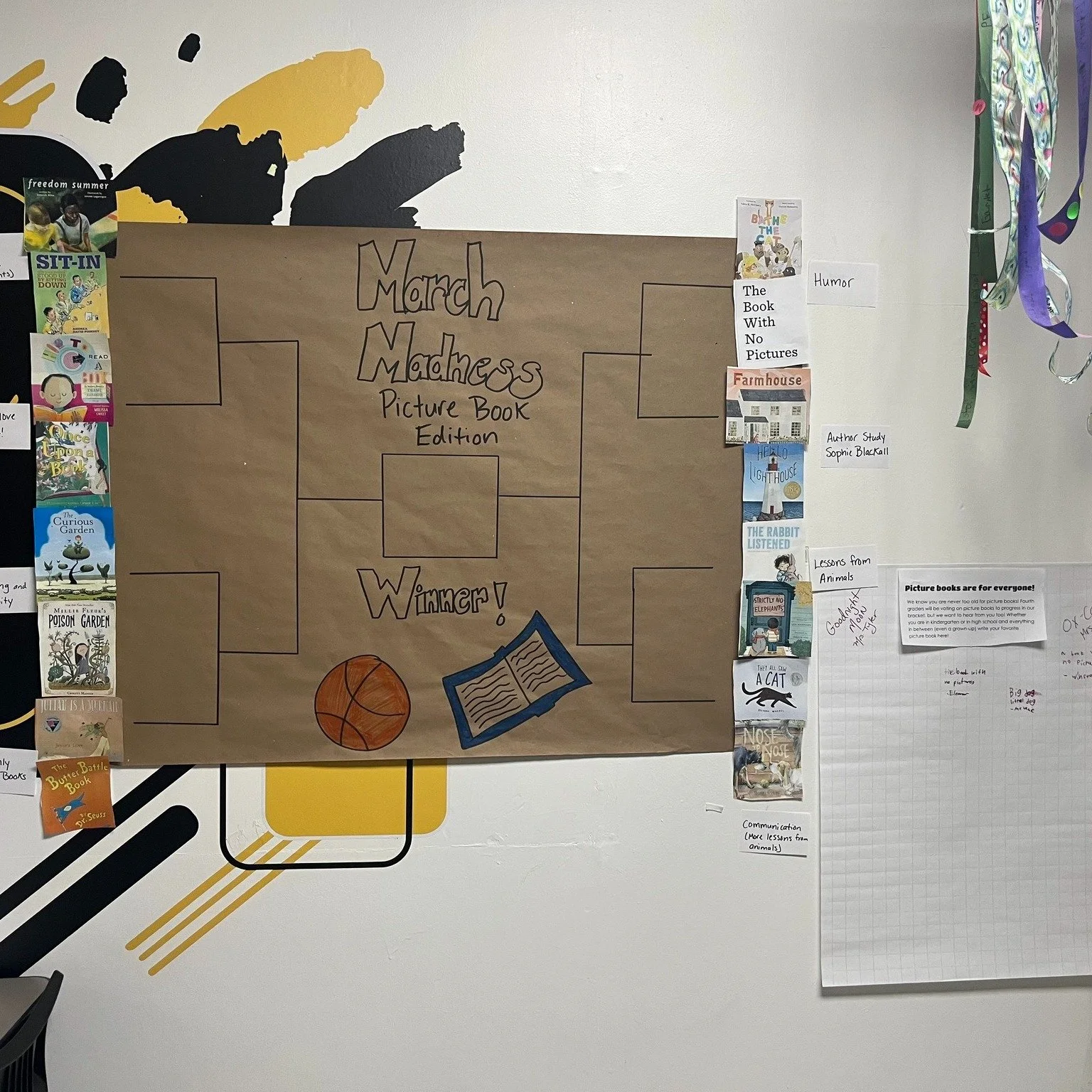 🏀📚 March Madness is HERE&hellip; Walden style!

Our 4th Graders tipped things off yesterday with a Picture Book March Madness, and the excitement kept building as students and Lower School teachers filled out their brackets and made their predictio