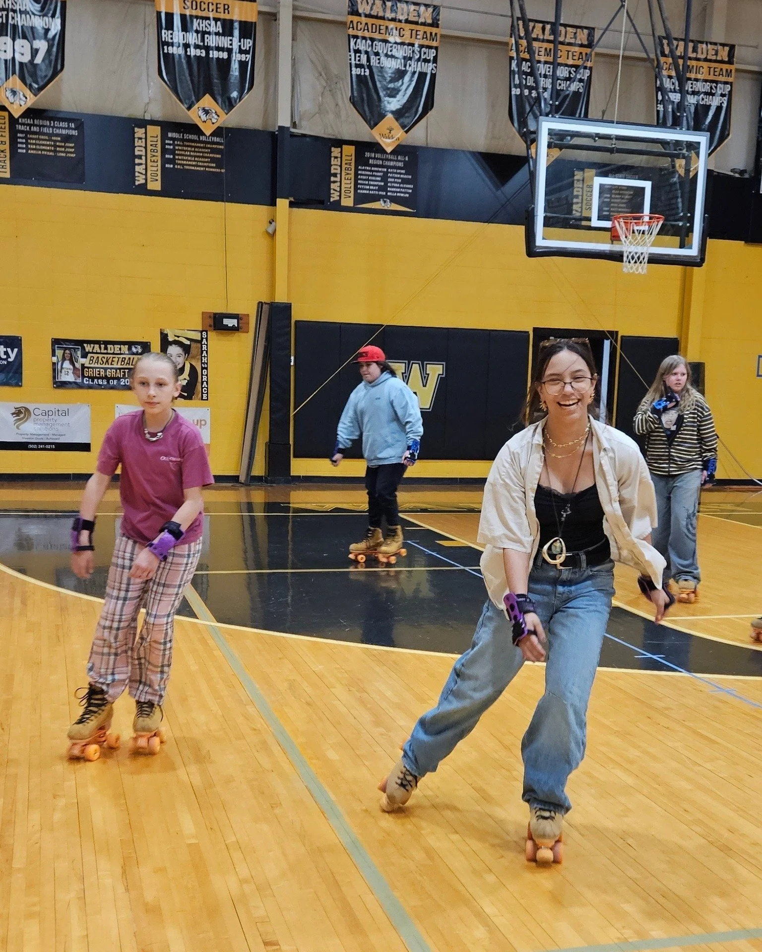 Let the good times roll! 🛼 This month in PE class, our students have strapped on their roller skates to learn a lifelong activity that promotes balance, coordination, and cardiovascular wellness. They will learn essential skating skills, including t
