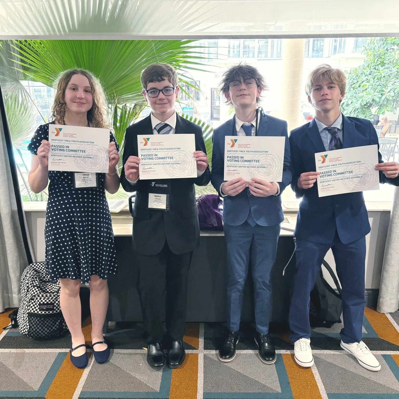 Middle School KUNA (Kentucky United Nations Assembly) was a success! 🎉

Walden earned the Premier Delegation Award for outstanding participation, leadership, and truly embodying the spirit and values of the conference 👏

The excitement continues&md