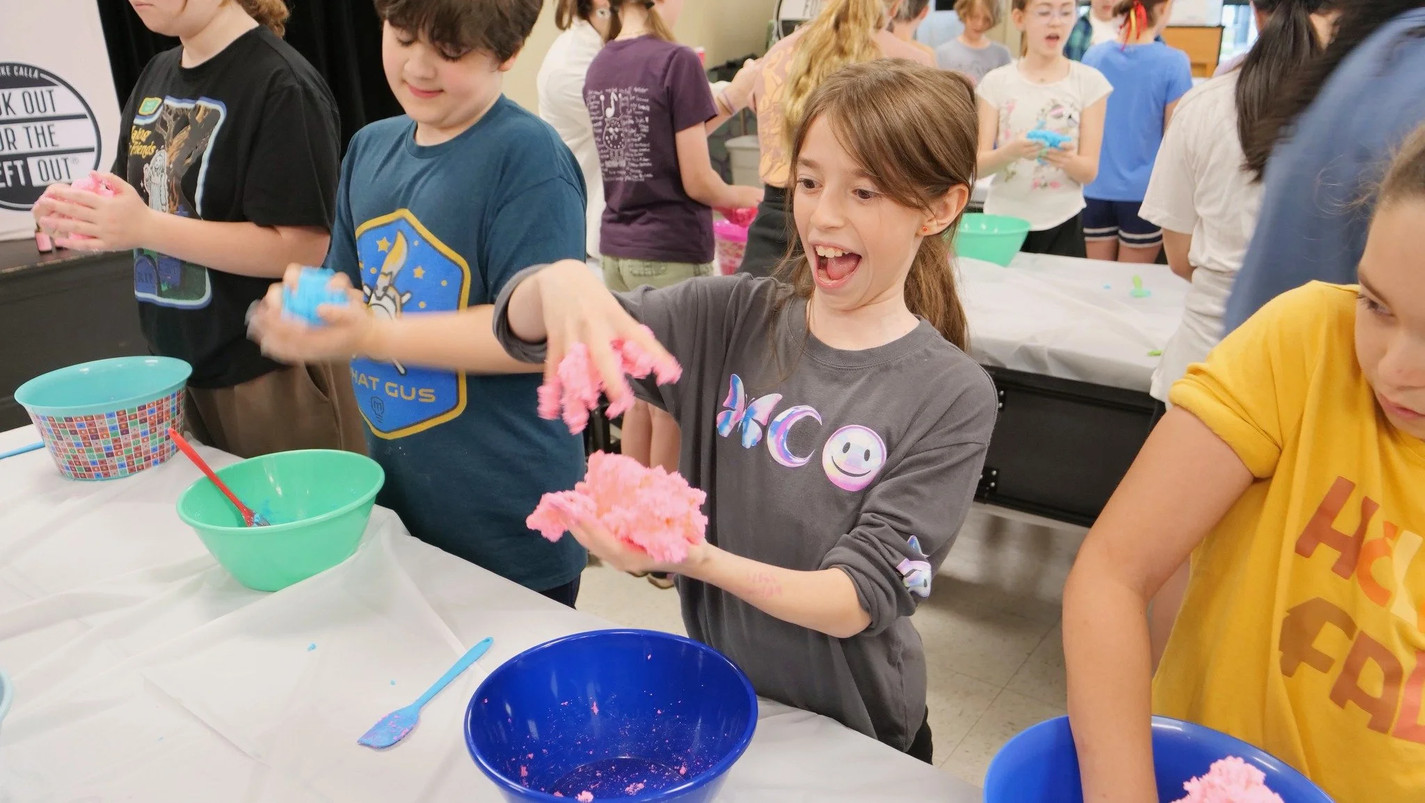 Students in grades K&ndash;8 rolled up their sleeves for a hands-on Service Day with a purpose! 💜

We were honored to welcome Ben and Crystal Woods, founders of Look Out for the Left Out, who led our Calla Lily Slime Shop workshop. Together, our stu