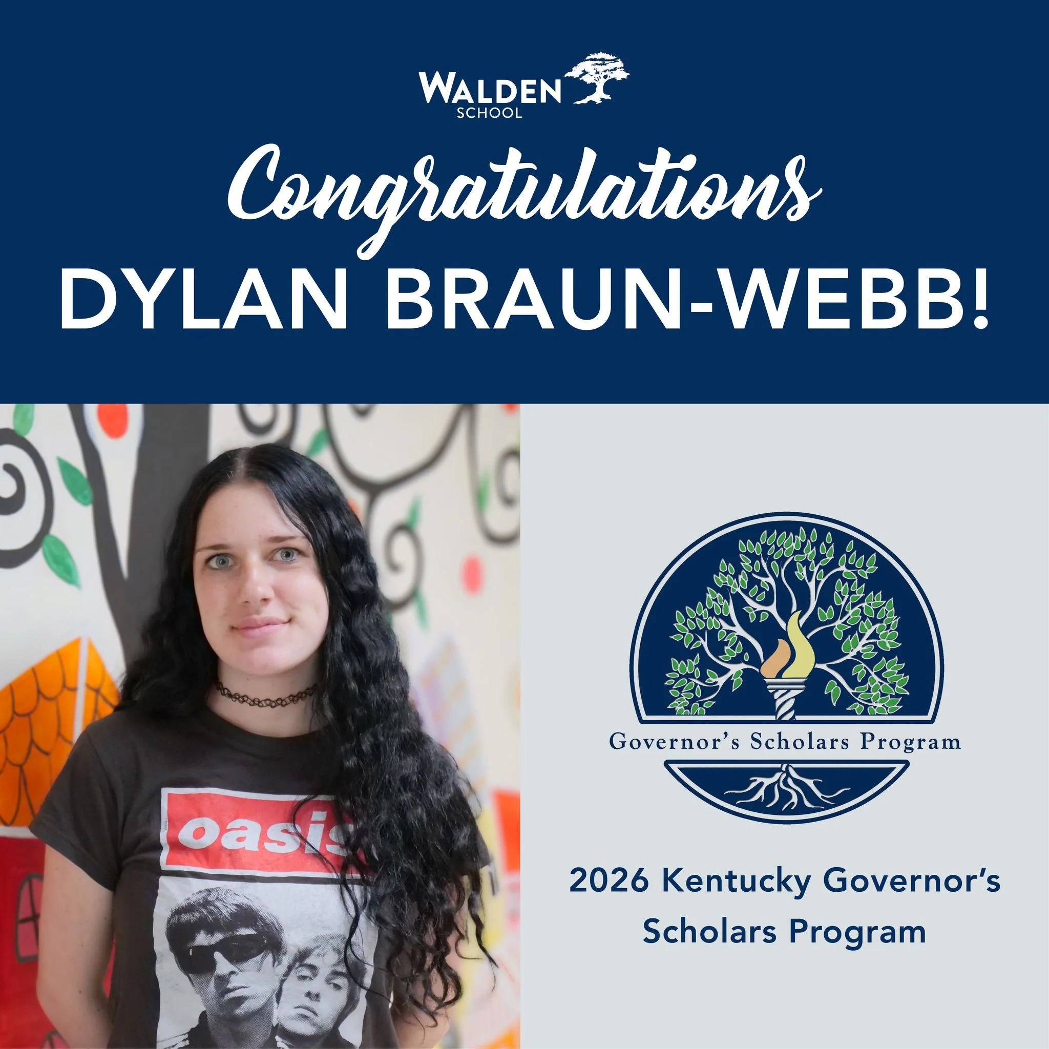 🎉 Congratulations to Walden junior Dylan Braun-Webb on being selected for the 2026 Governor&rsquo;s Scholars Program&mdash;an incredible honor and a testament to her hard work and dedication to excellence!

The Governor&rsquo;s Scholars Program is a