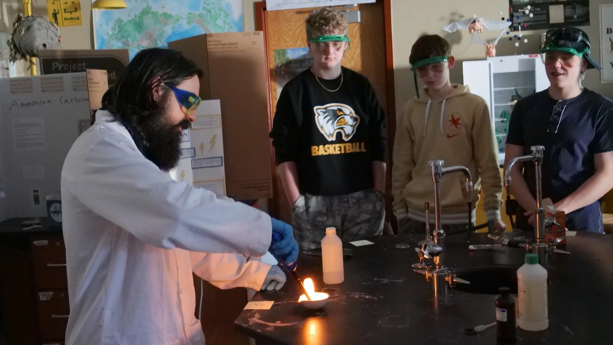 Today, our High School chemistry students observed exciting lab demonstrations led by science teacher Mr. Haupt! 🧪

Students noted how different chemicals react and investigated the science of combustion - these experiences are igniting a deeper app