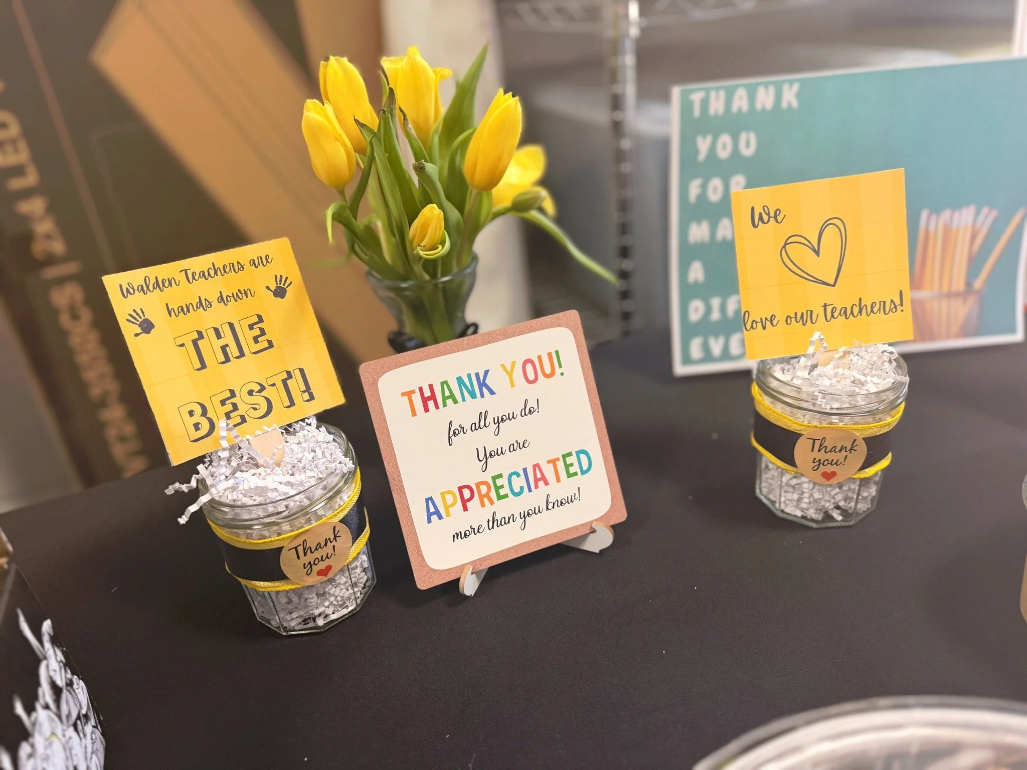 Happy Teacher Appreciation Week! What a wonderful week feeling the love and appreciation from the Walden Parent Association and the Grandparents Club! 💛🖤

We are so grateful for the incredible support of our families and for our amazing teachers wh