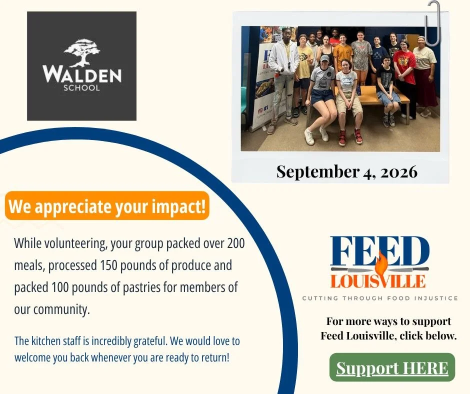 Our students rolled up their sleeves and gave back during Fall Service Day&mdash;and we&rsquo;re so proud to see the impact they made in our community!

During their time volunteering with Feed Louisville, our students:
🥫 Packed 200+ meals
🥕 Proces