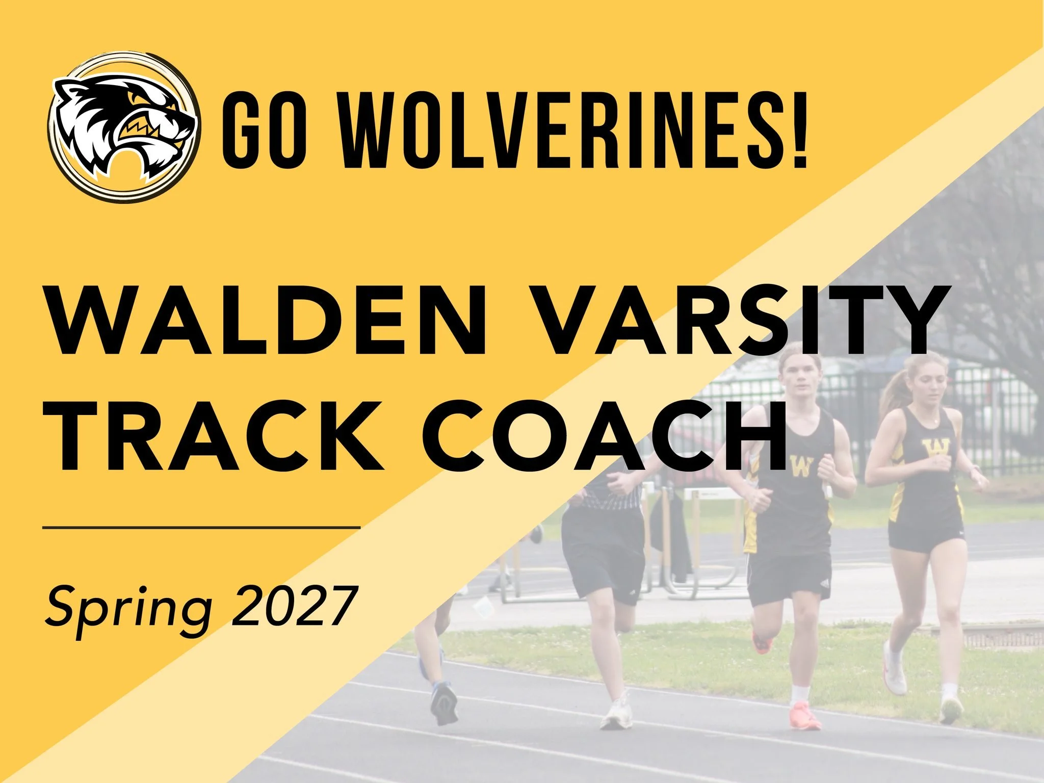WE'RE HIRING: TRACK &amp; FIELD COACH!

Help our Wolverines go the distance!

Walden School is looking for an enthusiastic Track &amp; Field Coach to inspire, mentor, and support our student-athletes. From building skills and confidence to encouragin