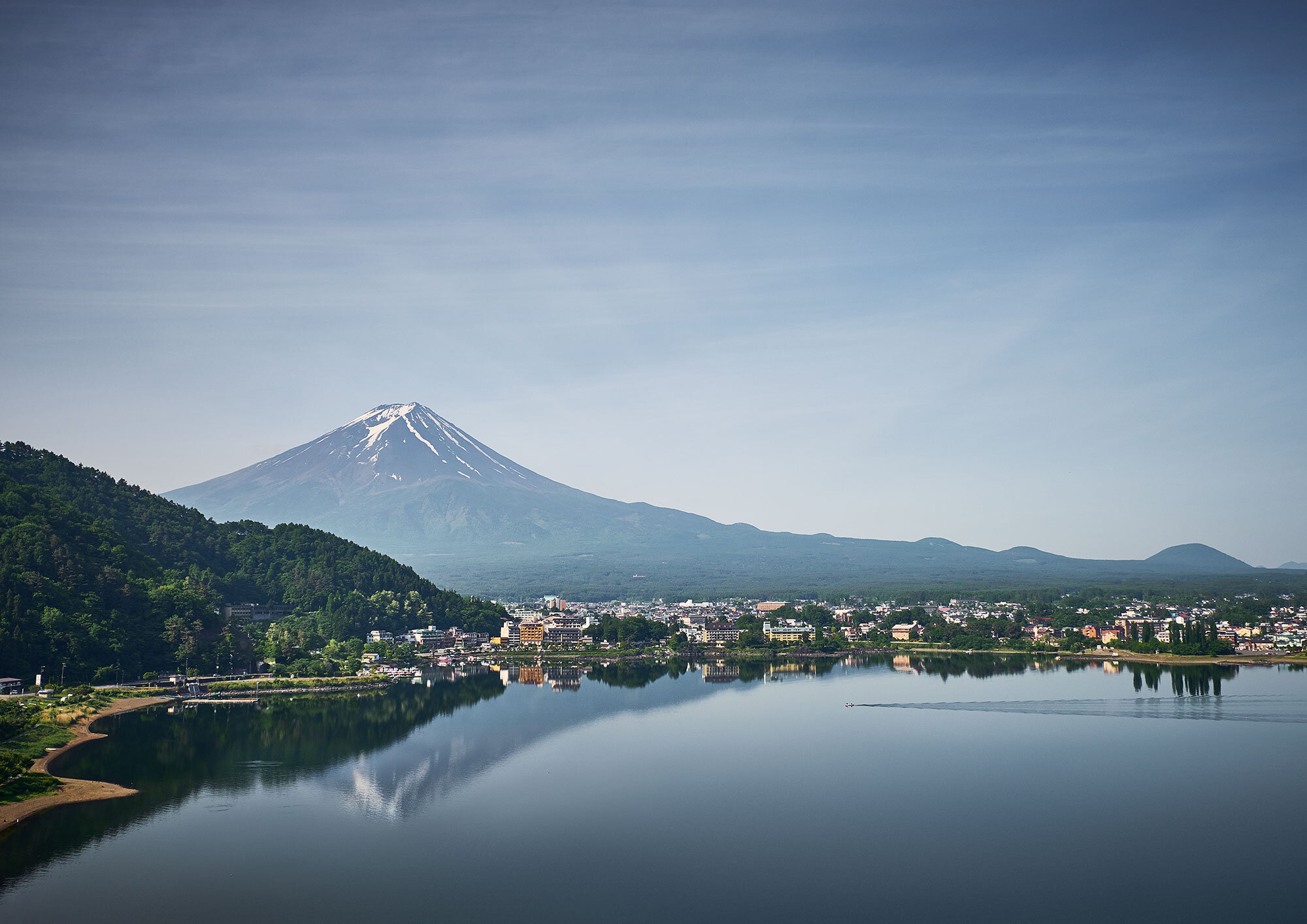 Lake Kawaguchi, Japan.