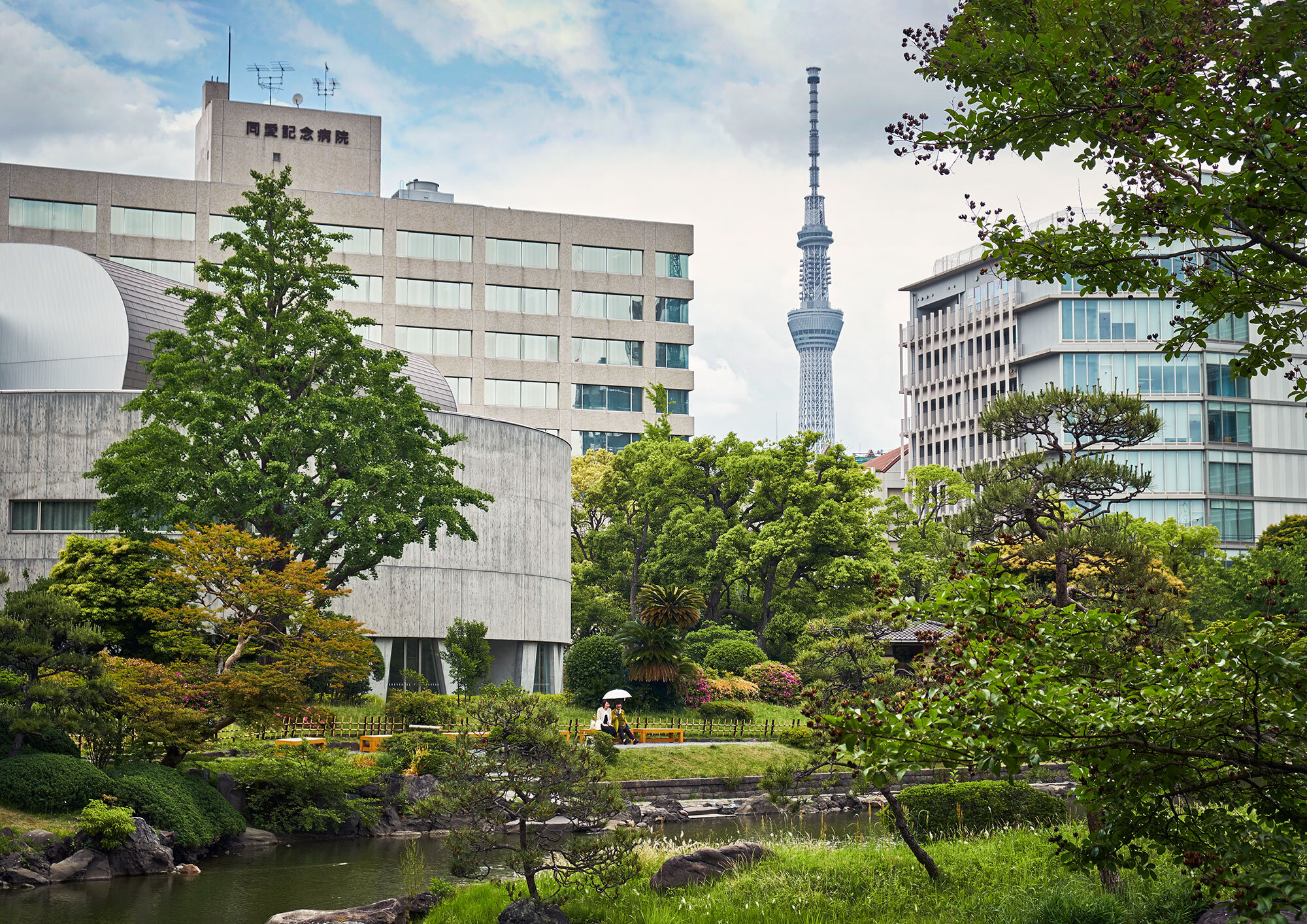 Kyu-Yasuda Gardens, Tokyo. Japan.