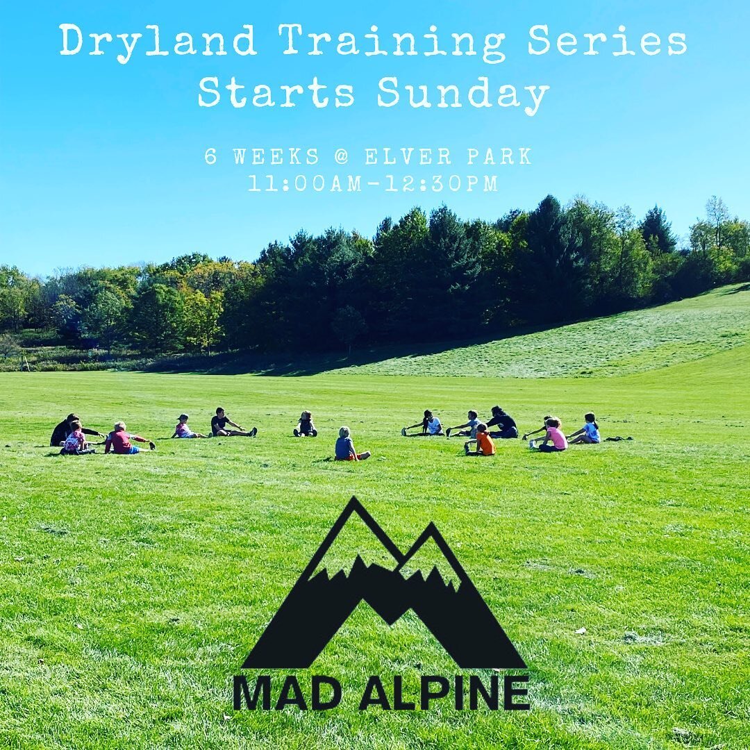Dryland training starts this Sunday for all Mad Alpine athletes. Let's get our legs moving for ski season, have some fun and get to know team members! For full details visit: www.madalpine.com/dryland. Please remember to make sure you are registered 