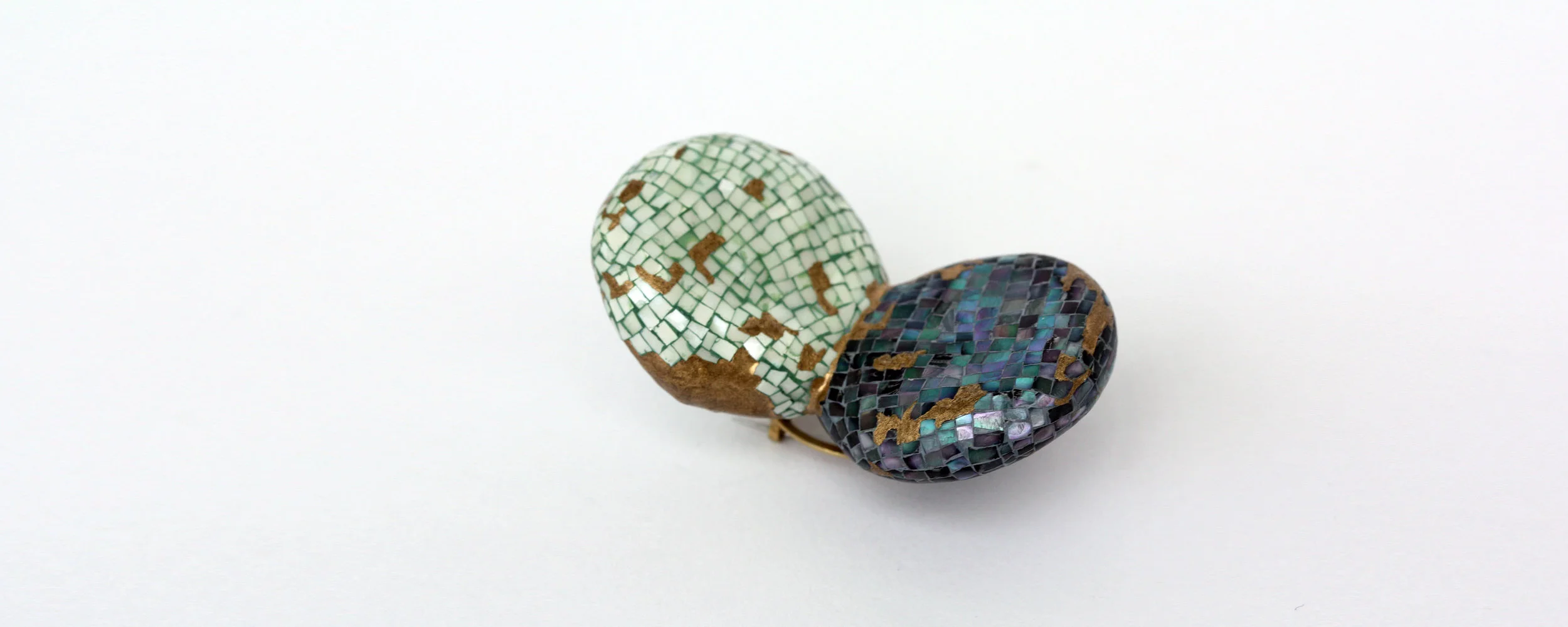 paper, veneered seashell, Japanese lacquer, silver, steel