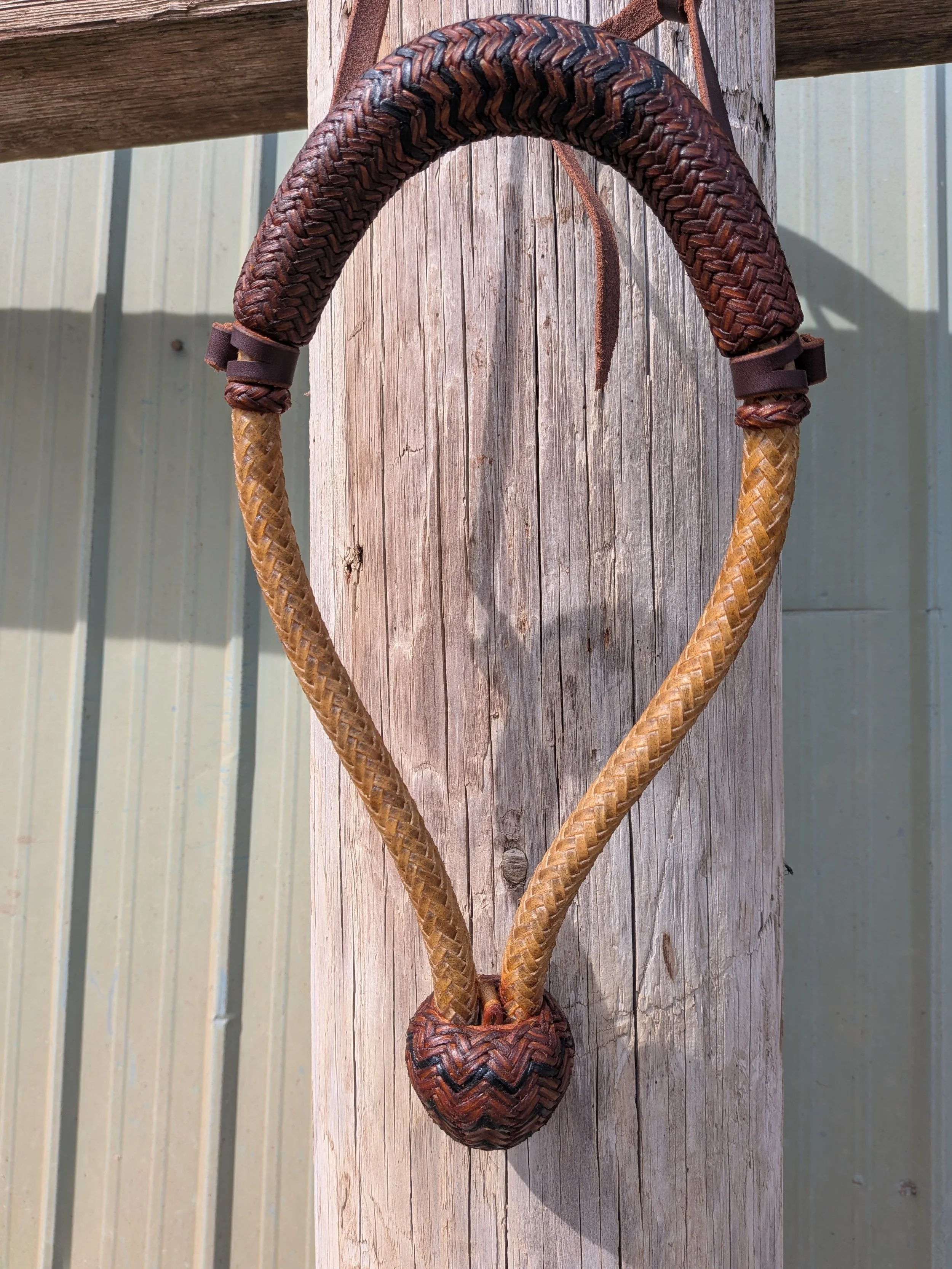 Hand Braided Bosal and Hanger