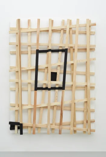 Latent Passage , 2019 Wood, paint 182.5 x 138.0 x 17.4 cm