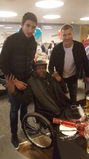Left: Marco Grujic (LFC Player) Middle: Ayo Falana (LSFH Volunteer/Co-Founder) and Right: Ragnar Klavan( LFC & Player) At the LFSH & LFC LDSA Event.