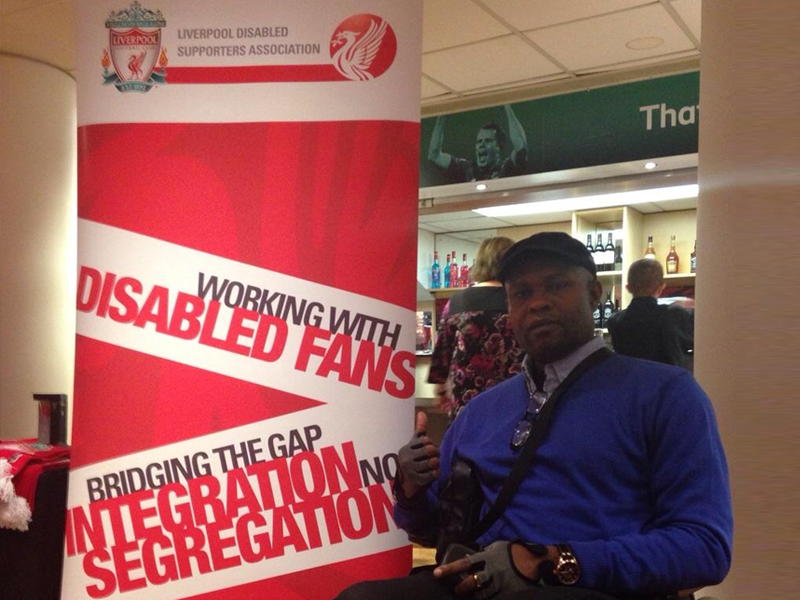Ayotunde at the LDSA 2014 Event at The Centenary Stand, Anfield.