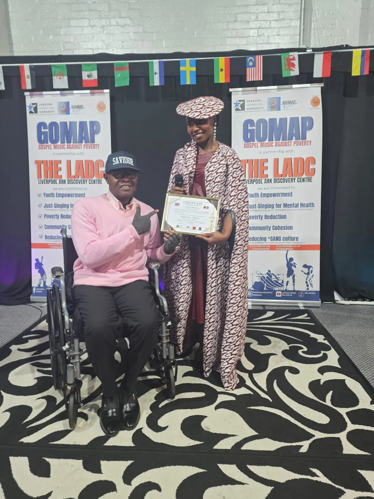 Tayamika Hughes with AJ Falana 