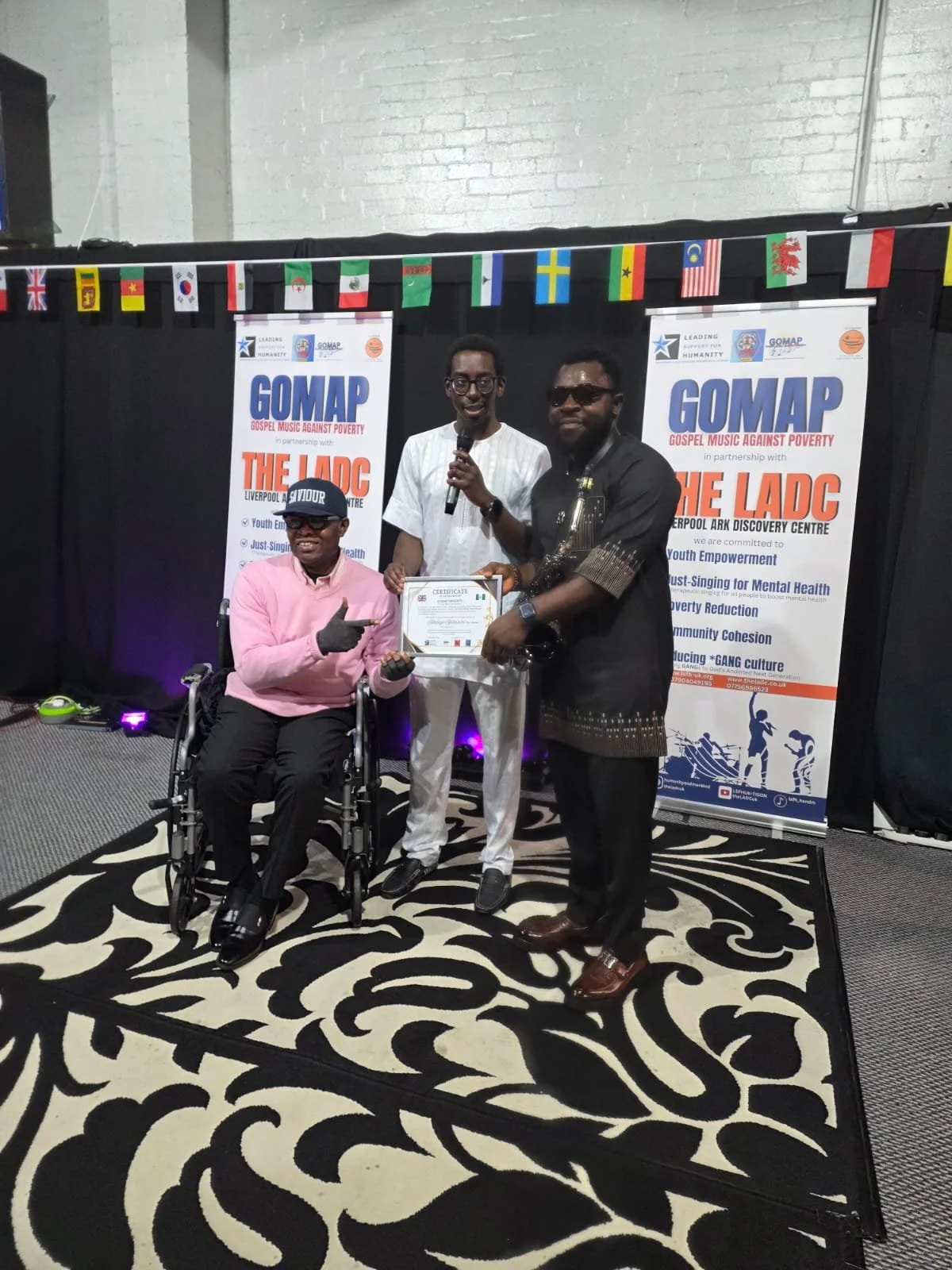 Oladelly Sax with AJ Falana and MC