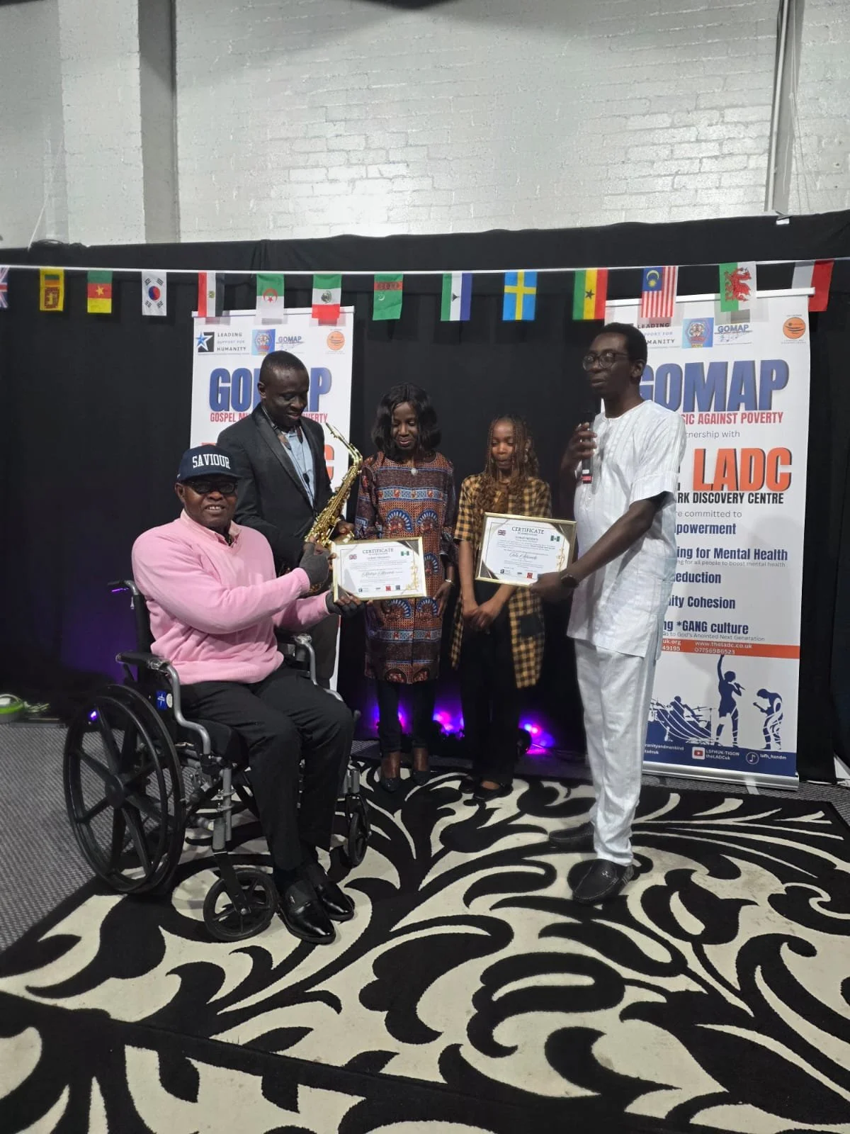 Tolu and Leye Sax and team with AJ Falana and MC