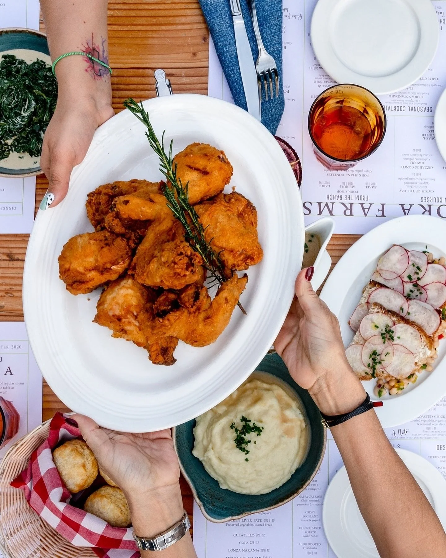 A timeless tradition and one of our favorites: Tuesday Chicken Night on the farm!