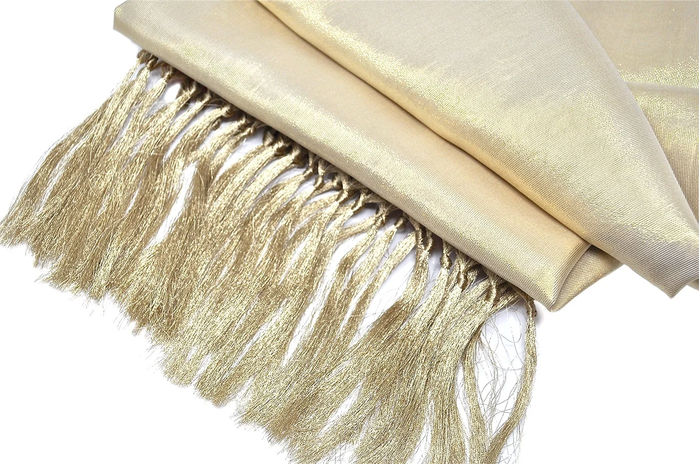 White and gold silk scarf Hermès White and Gold Scarf main image 2