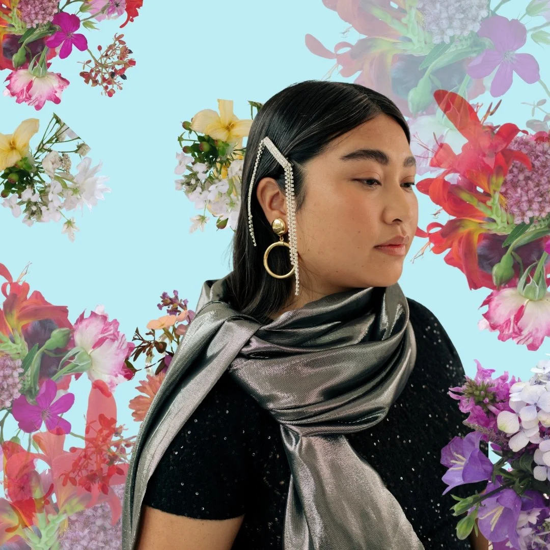 Broadway Wrap in Shimmering Silk Lame 