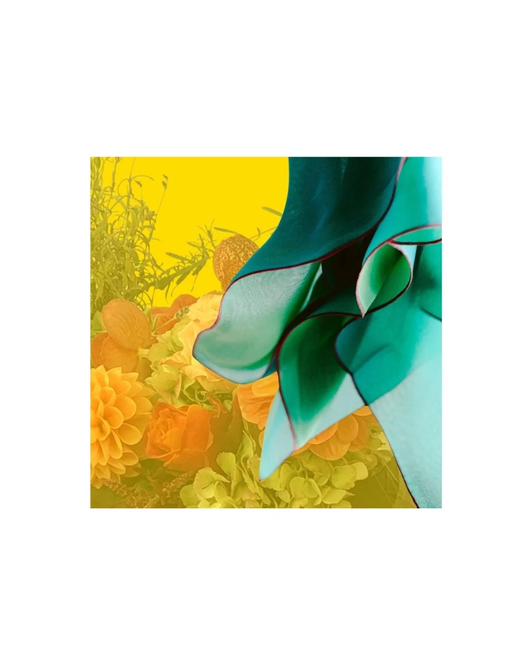 Tabor Silk Bandana Green Neckerchief  |  Jil Dever Designer Fashion Scarves and Accessories