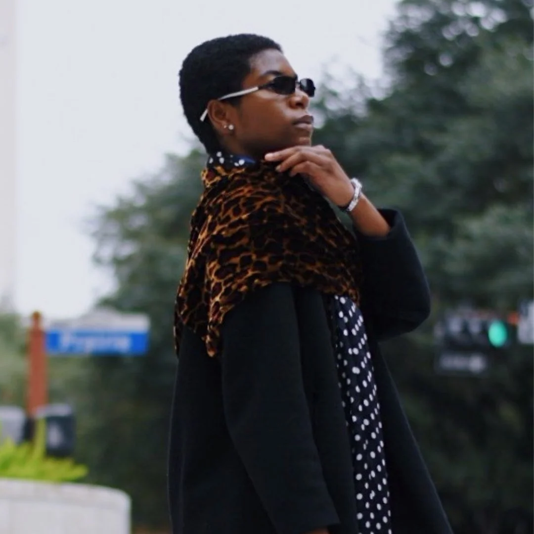 Lovejoy silk oblong scarf with reversible jaguar printed velvet scarf and head wrap