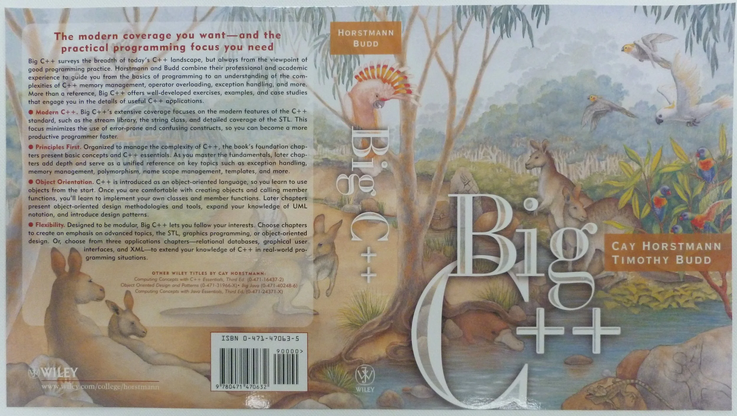 Textbook cover and back cover wrap illustration