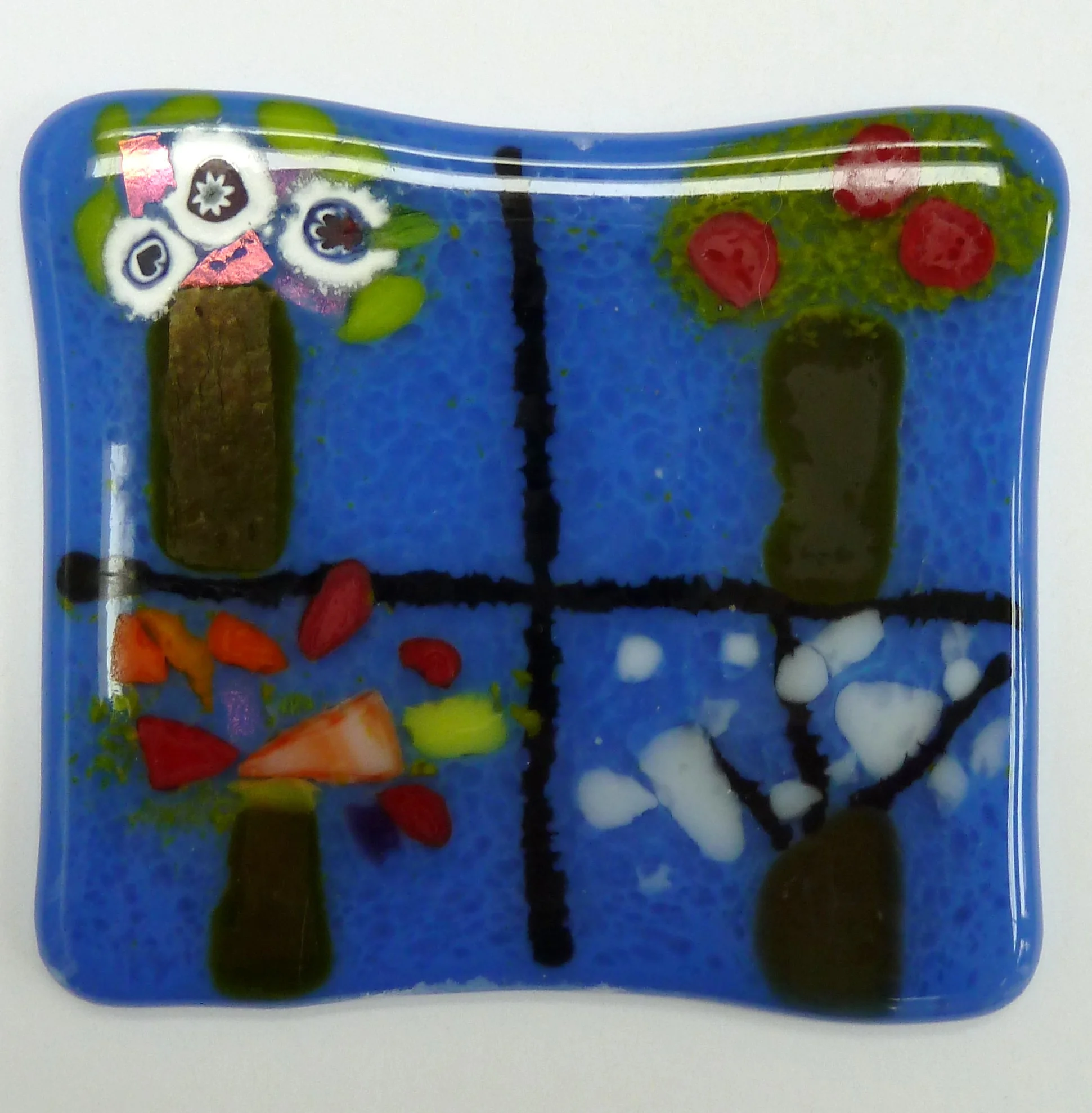 Fused Glass Tile: Four Seasons