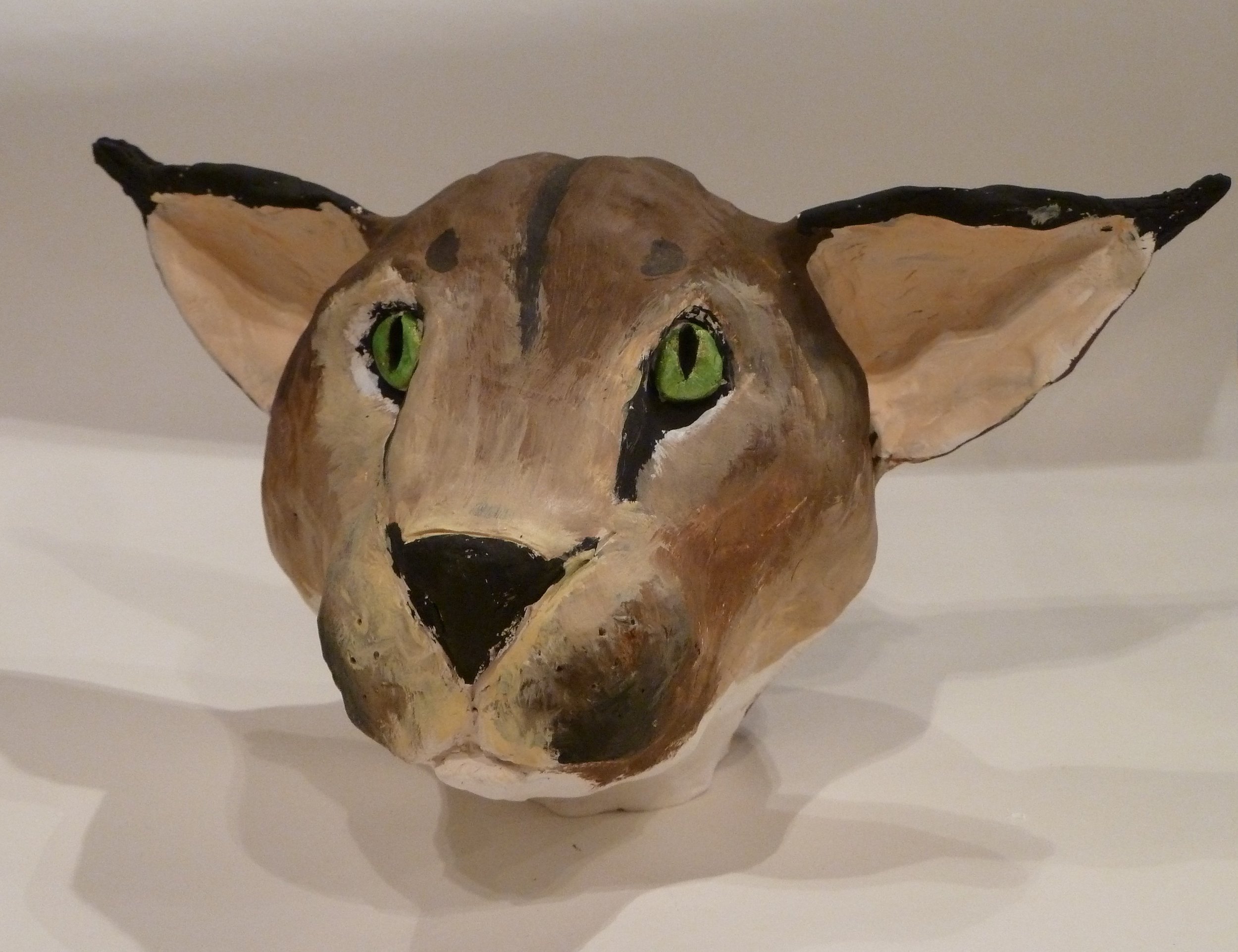 Painted Ceramic Head