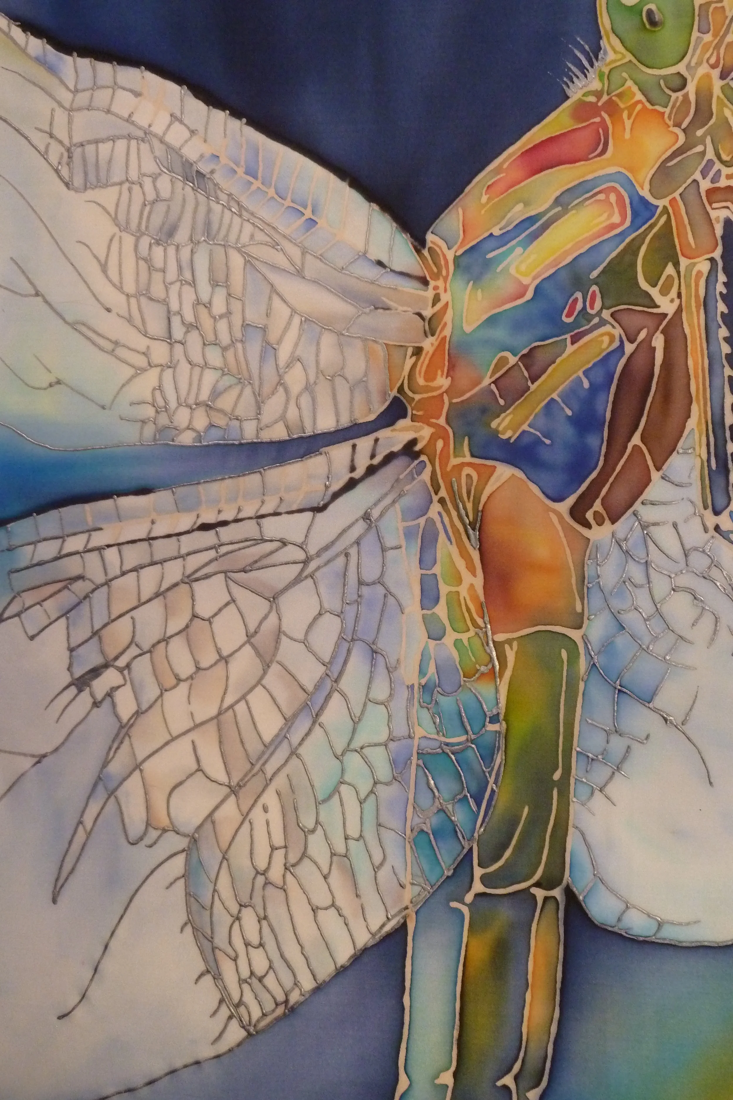 Dragonfly Silk Painting