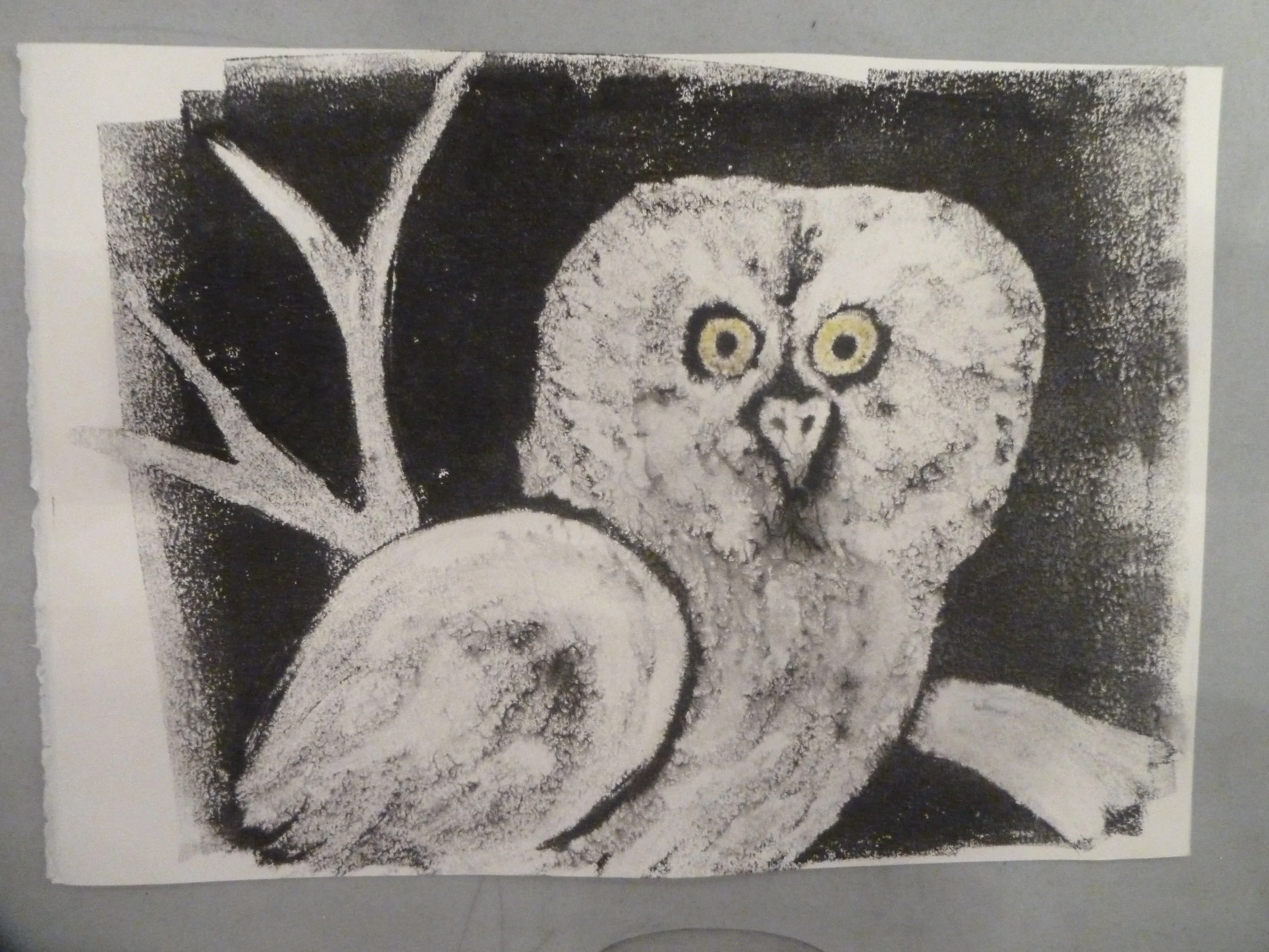 Tinted Reductive Monoprint 