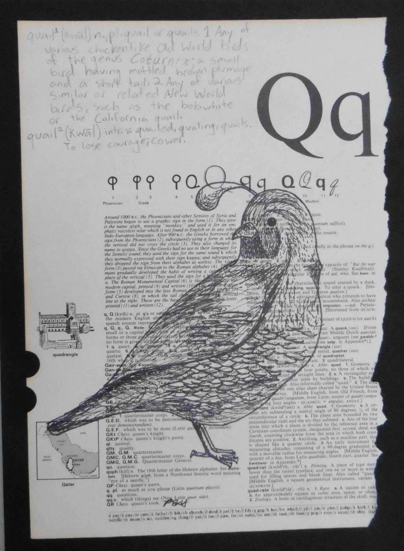 Decorated Dictionary Page