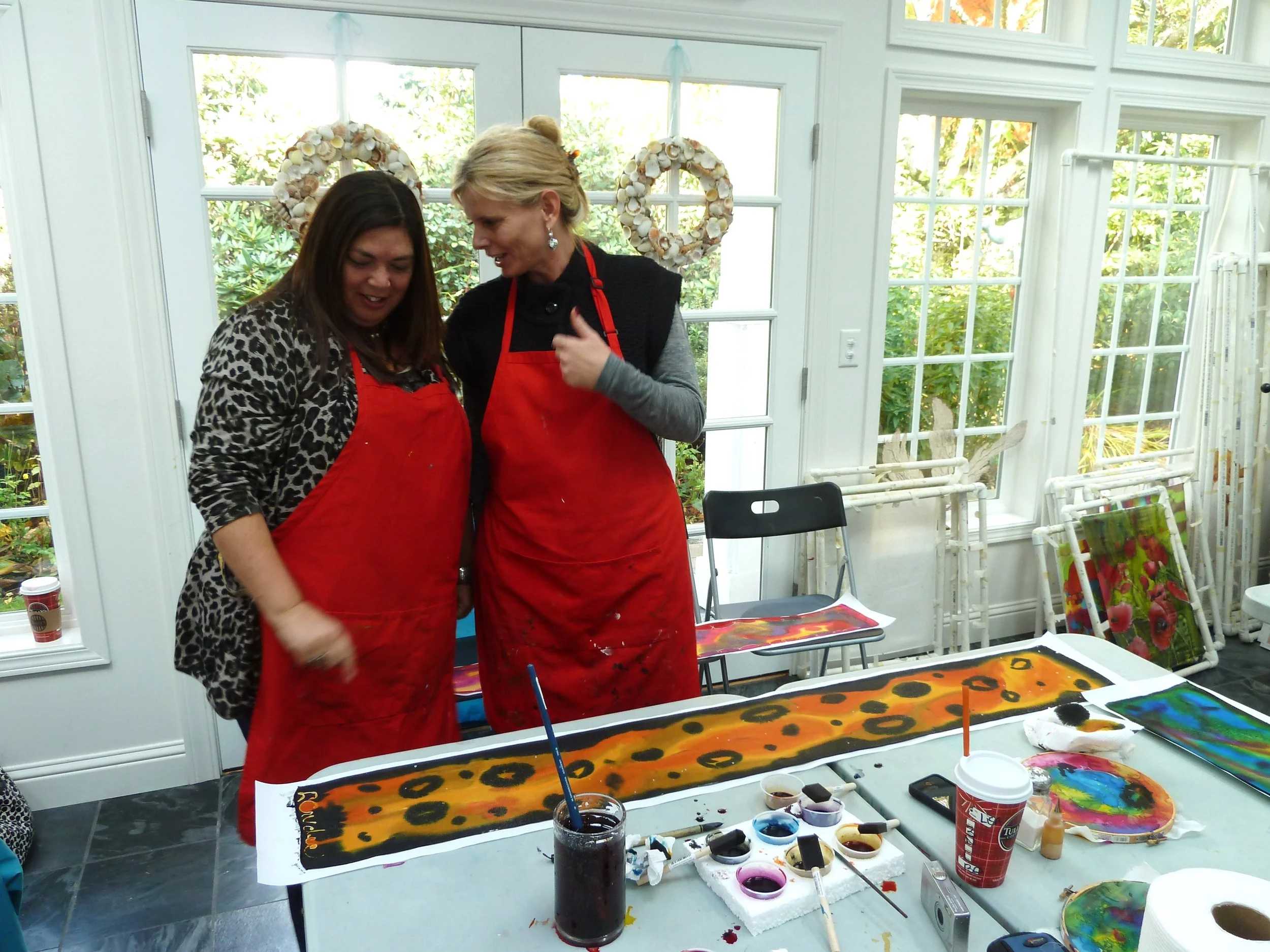 Silk Scarf Painting Half Day Workshop
