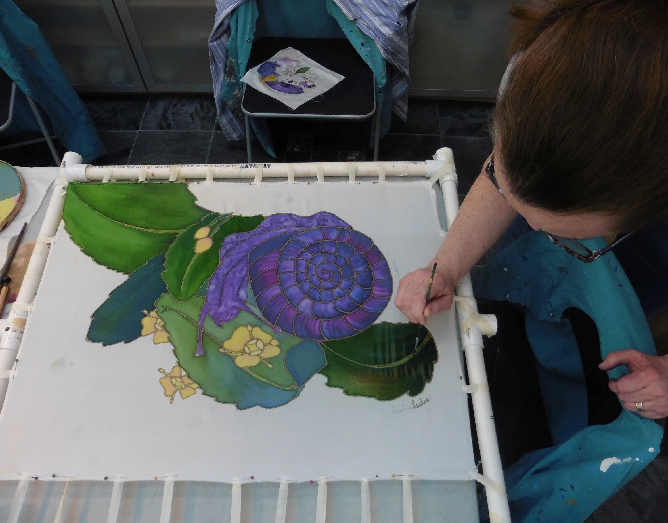 Silk Painting-in progress