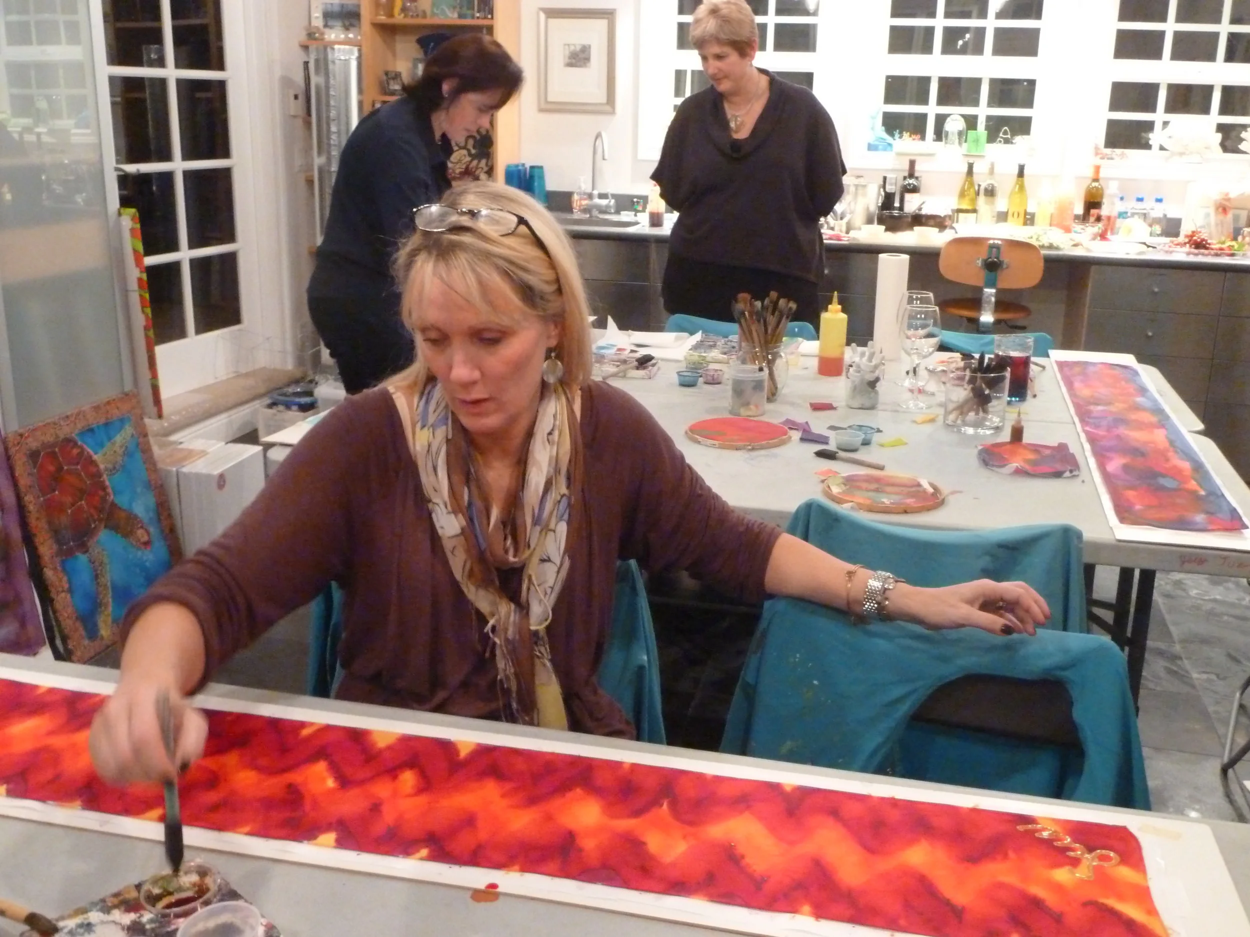 Silk Scarf Painting Private Party