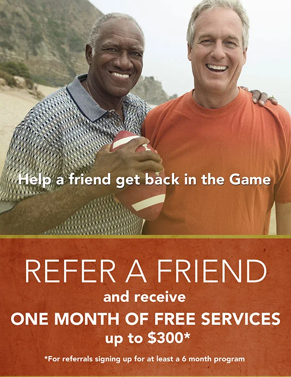 Refer a friend for a month of free services *