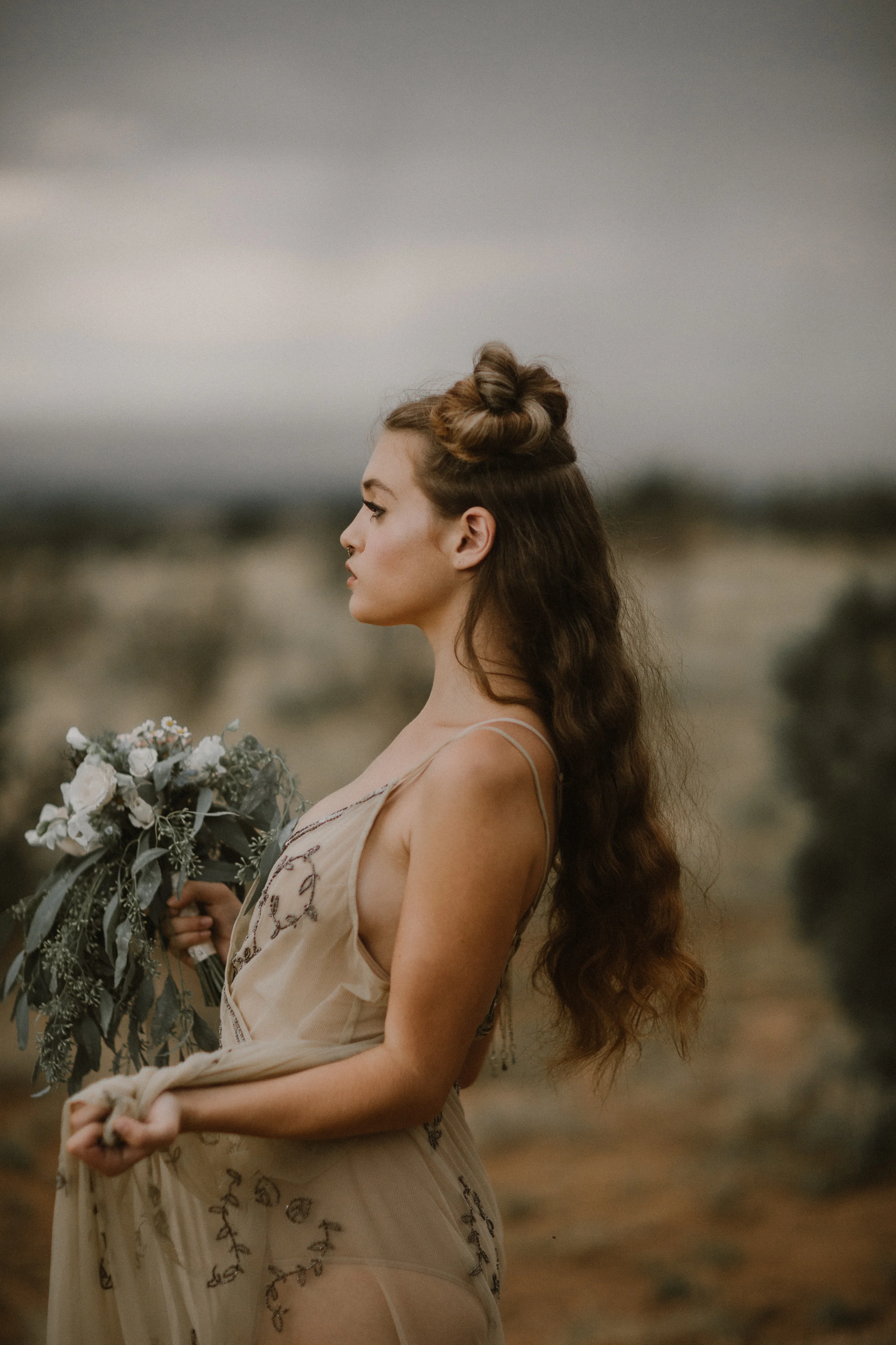 Editorial: New Mexico. Photographer: Blue Rose Studios. Model: Sophie Stroud.