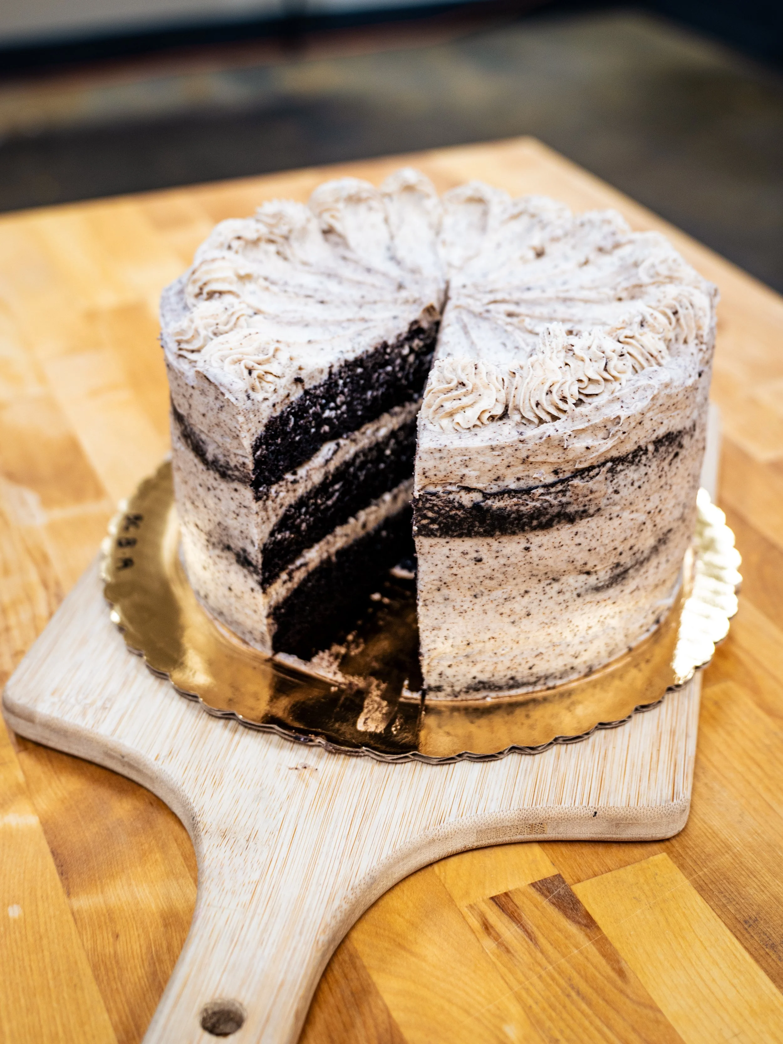 Cookies and cream. Wheat free cake