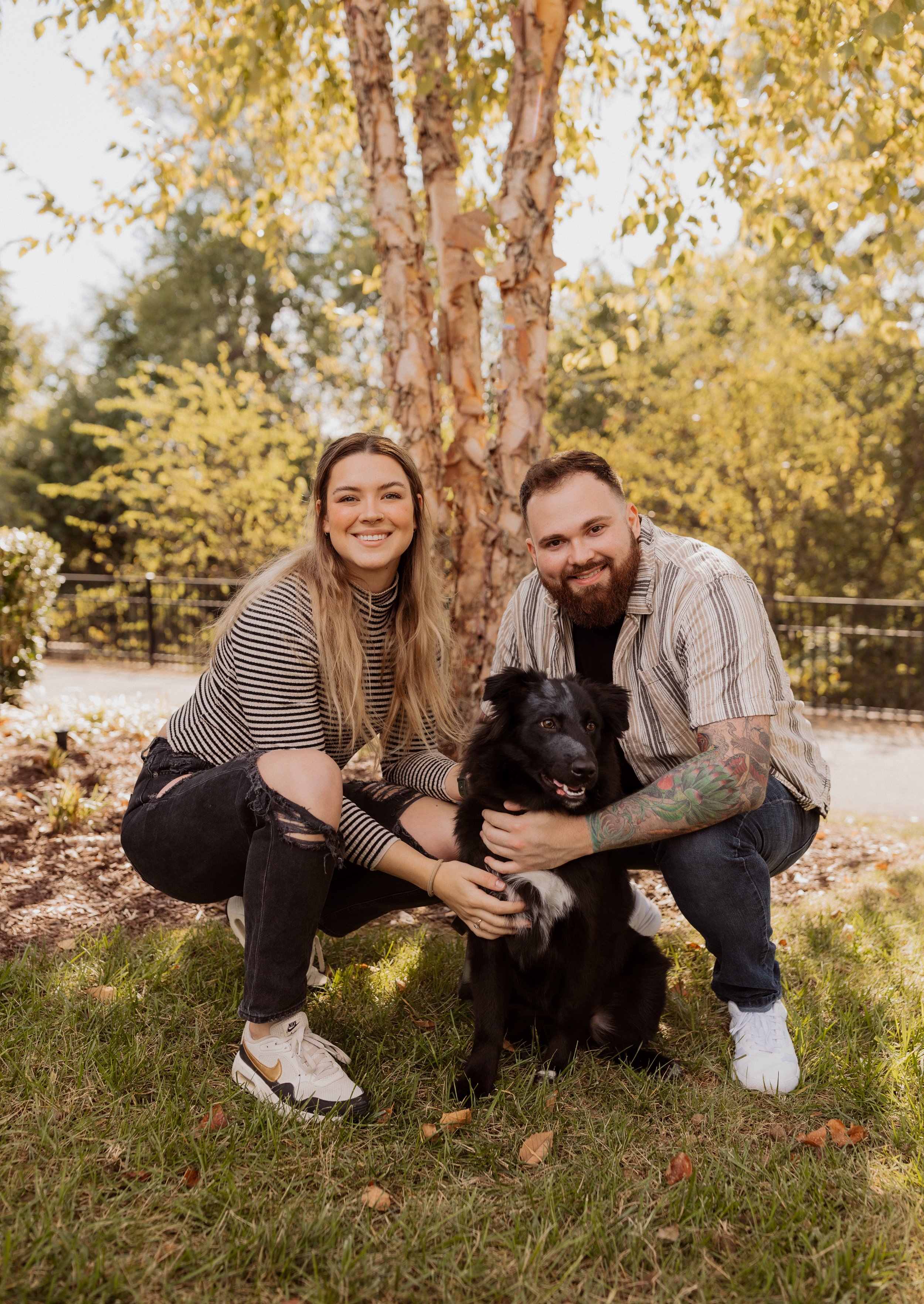 Dani, Evan, Obi. Bakers and their puppy