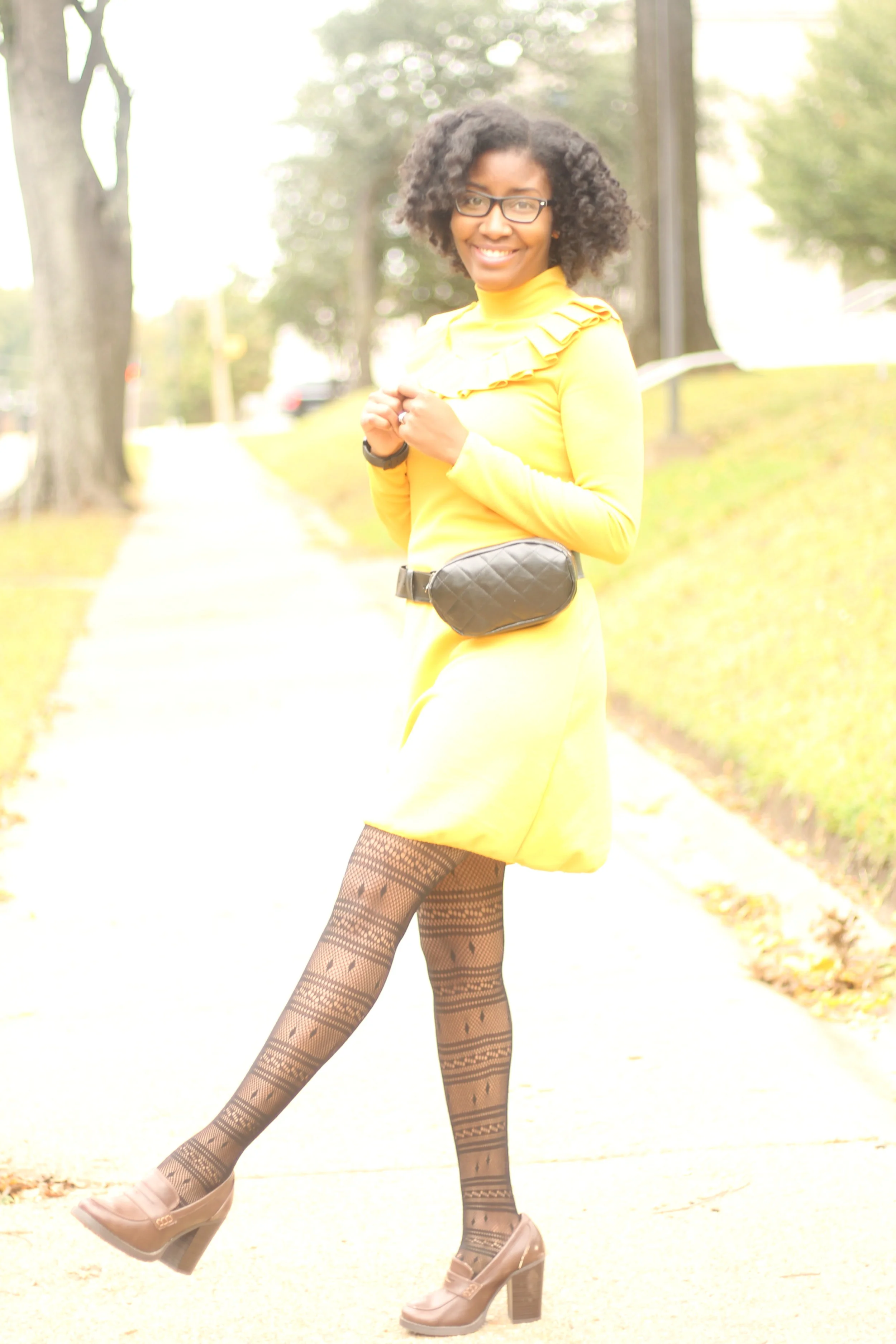 Freya Dress + Leather Belt Bag