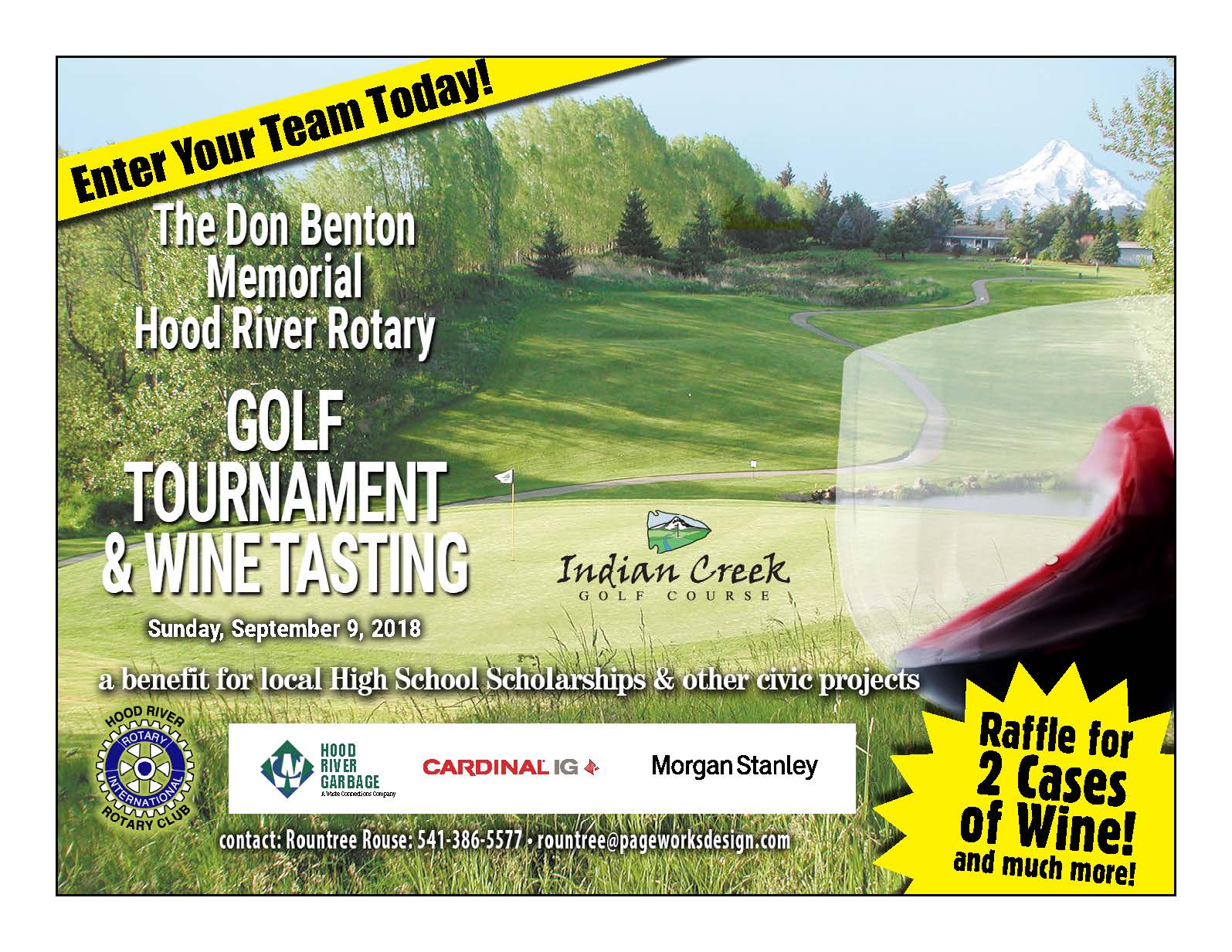 Wine and Golf - supporting local scholarships? What could be better?