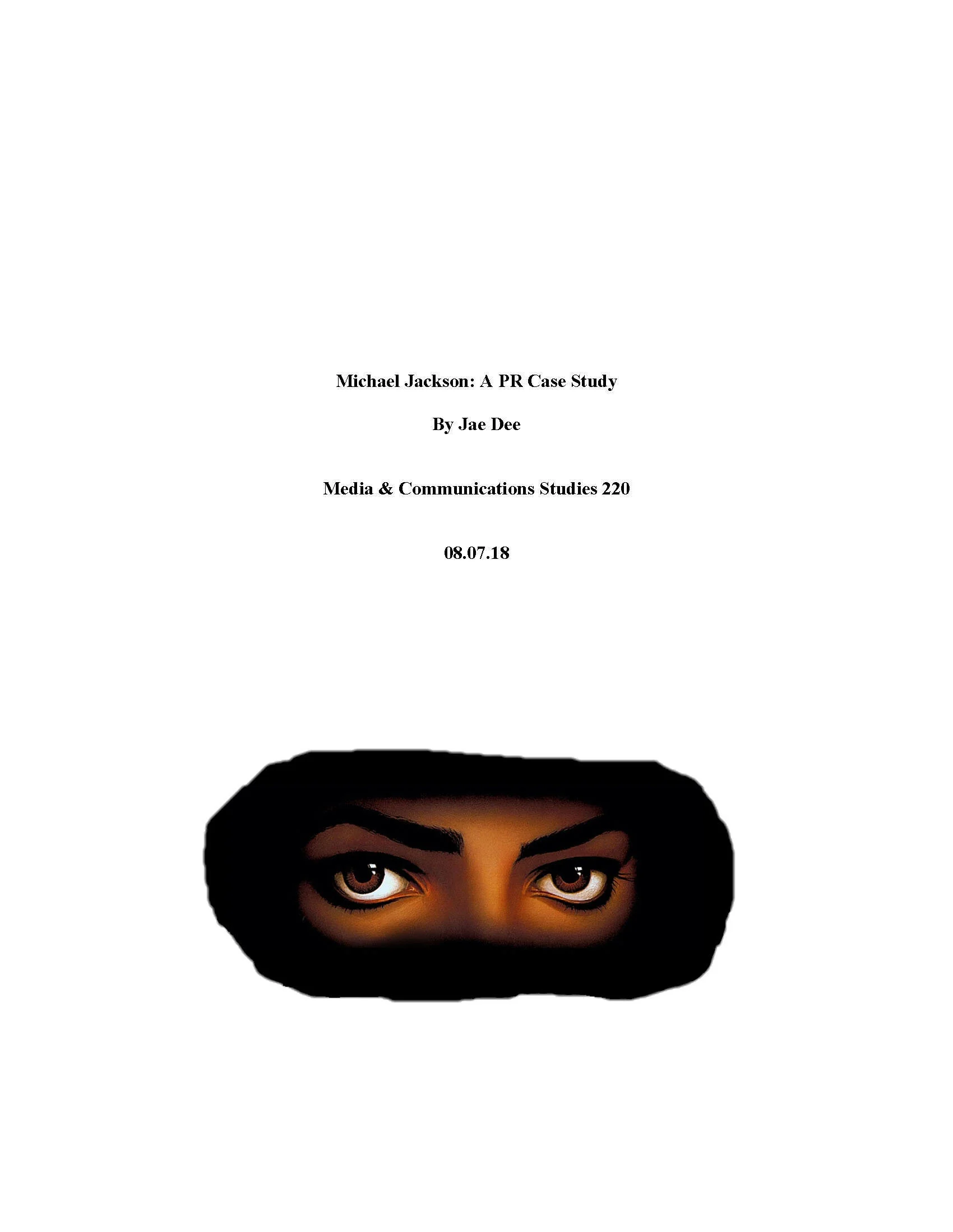 Michael Jackson: A PR Case Study