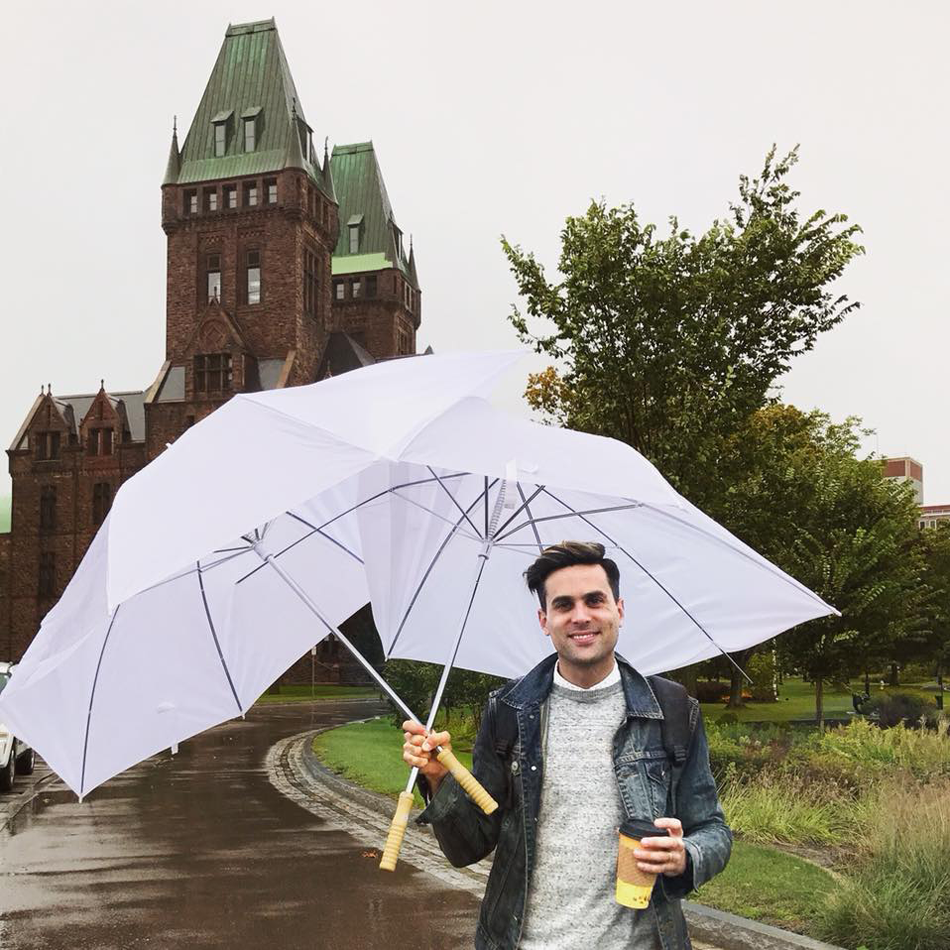 Holder of umbrellas...