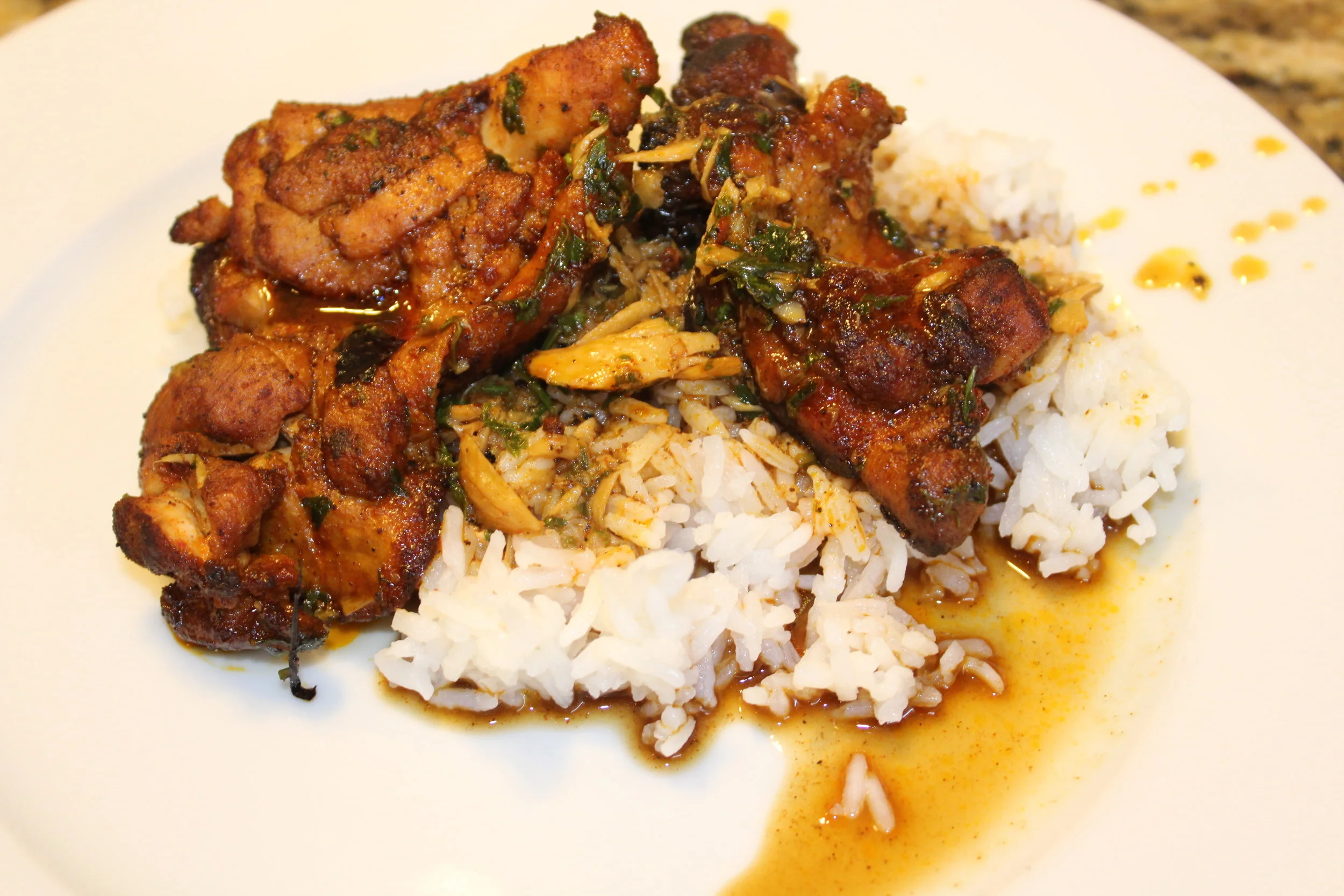 Spanish Style Chicken and Garlic