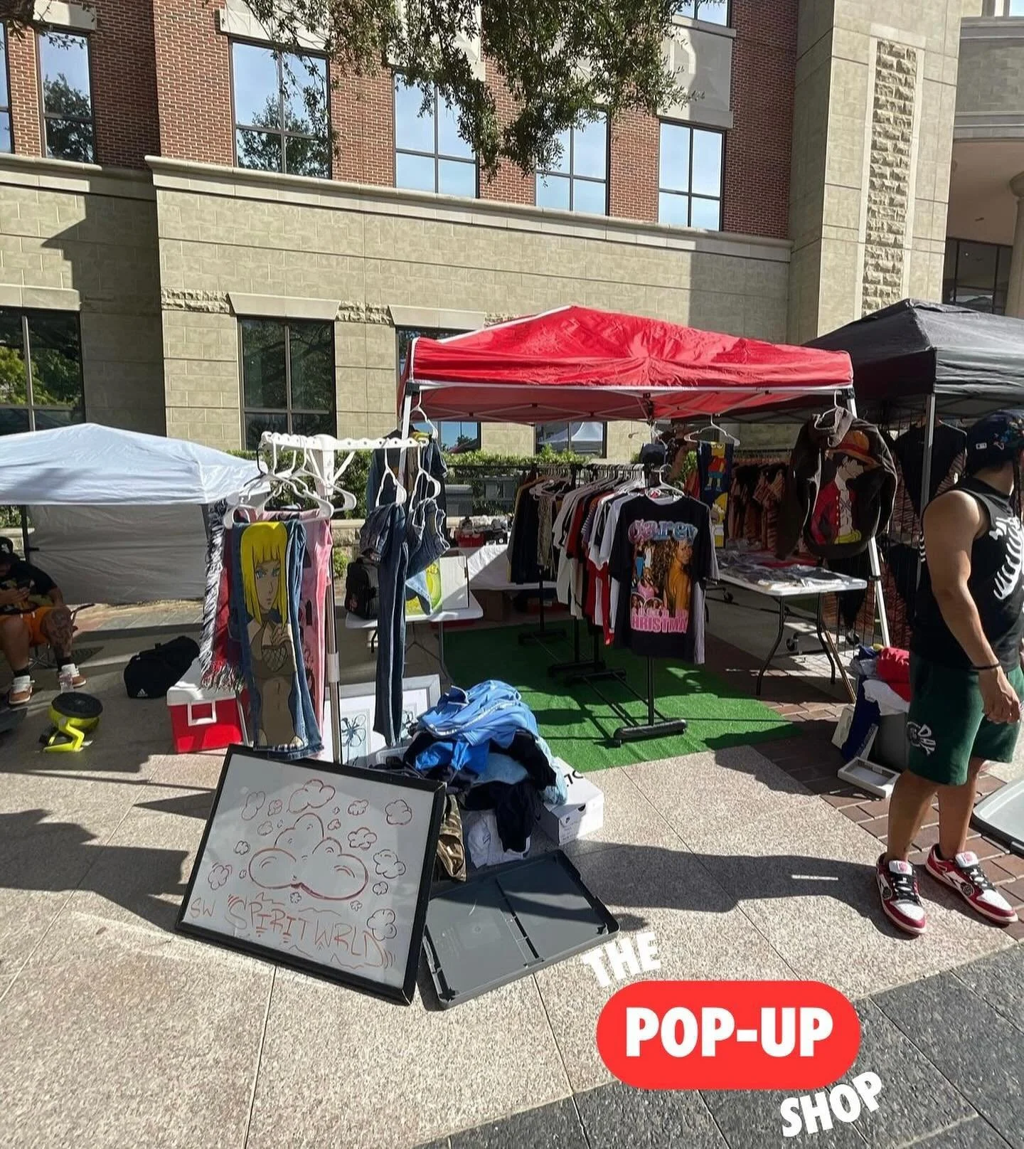 Our Pop-Up Shop Vendor for today 🍿🎈

SpiritWrld Clothing specializes in thrifted clothes and items. Not new to the pop up market, we are excited to have SpiritWrld as one of our vendors
Follow them @spiritwrldllc