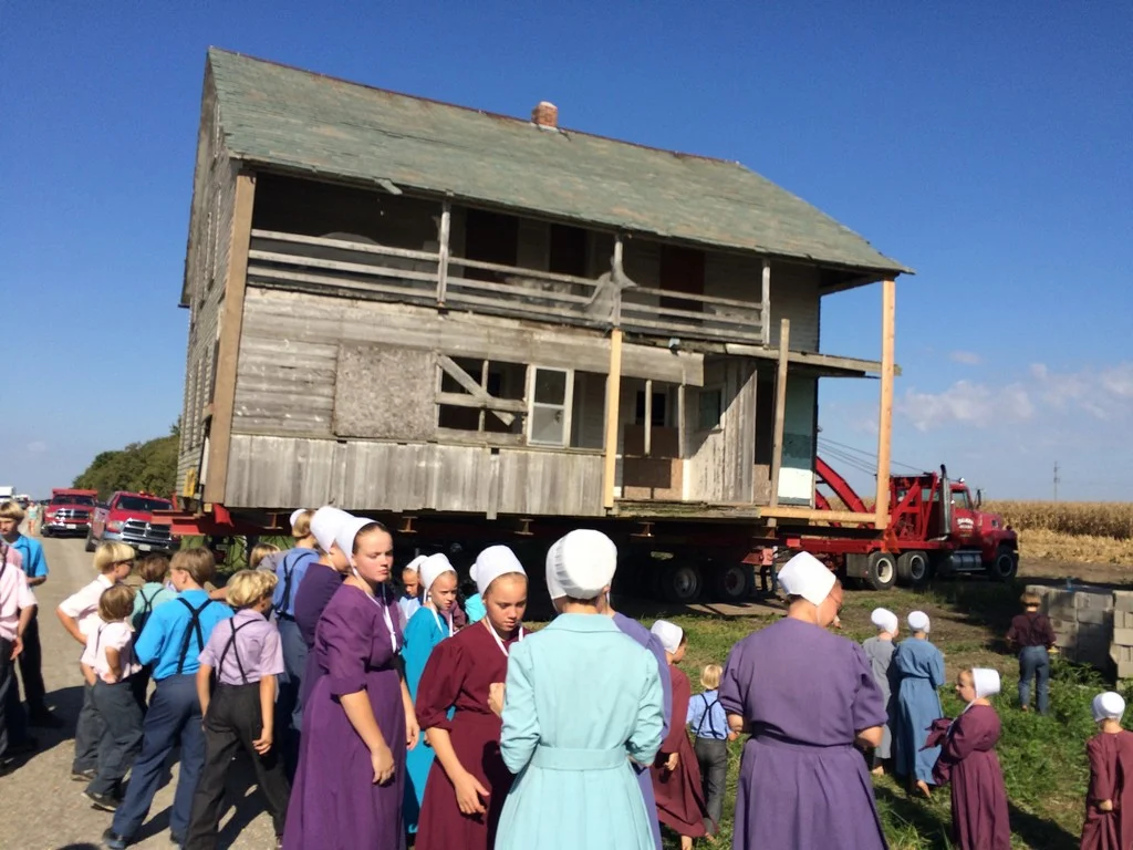 The Schrock house arriving at the IAHC on September 20, 2016.