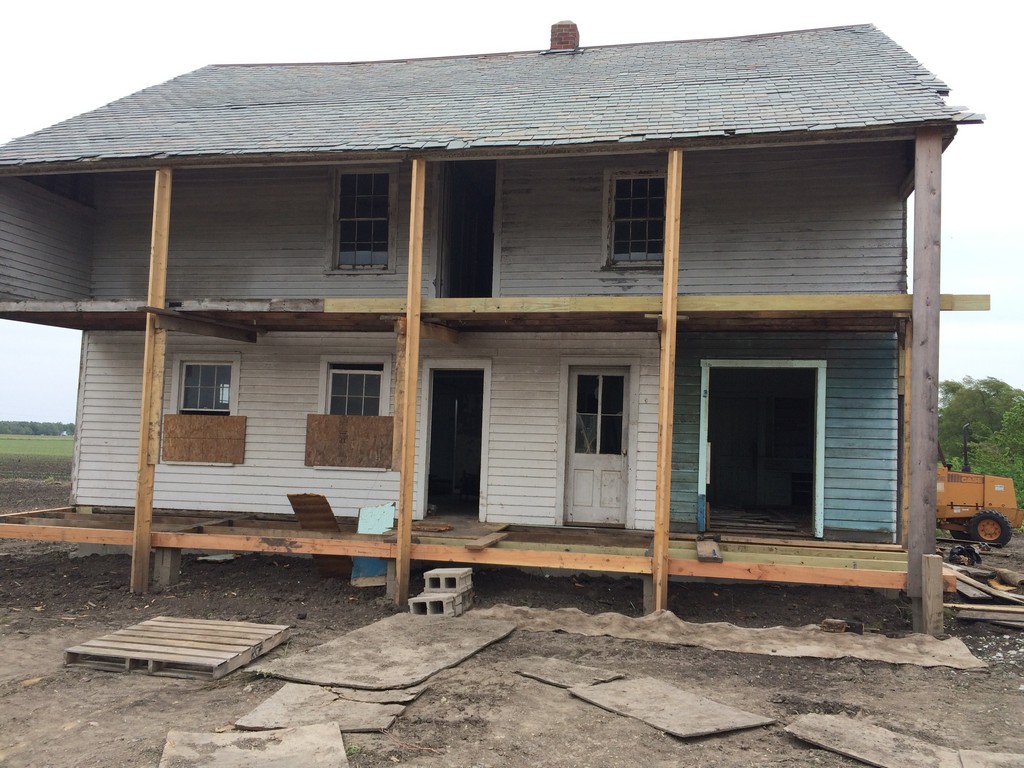 The house is currently under restoration. The house has unusual two-story porches which will be returned to their original configuration.